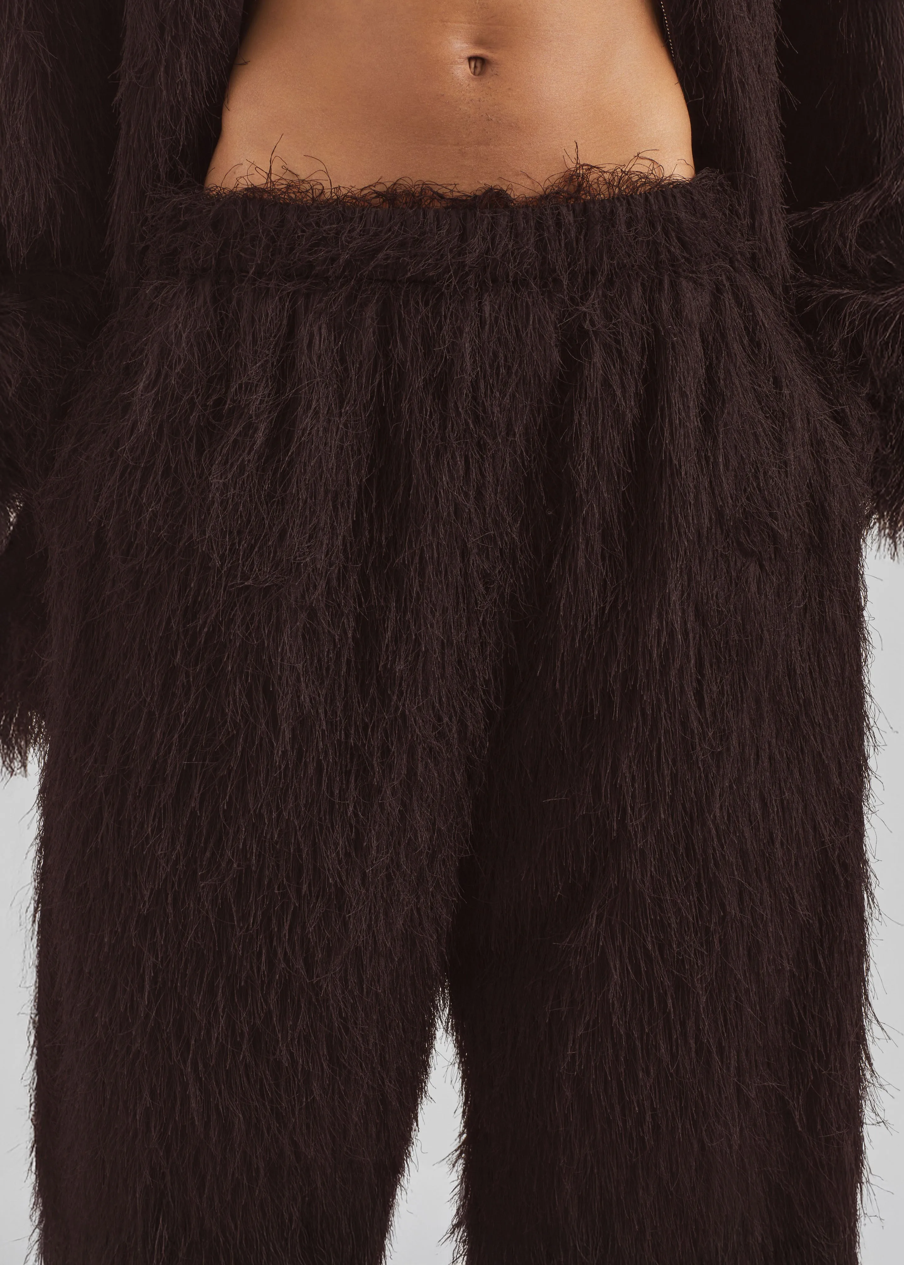 Baxter Fringed Track Pants - Dark Brown sold by Frankie Shop product image thumbnail 3