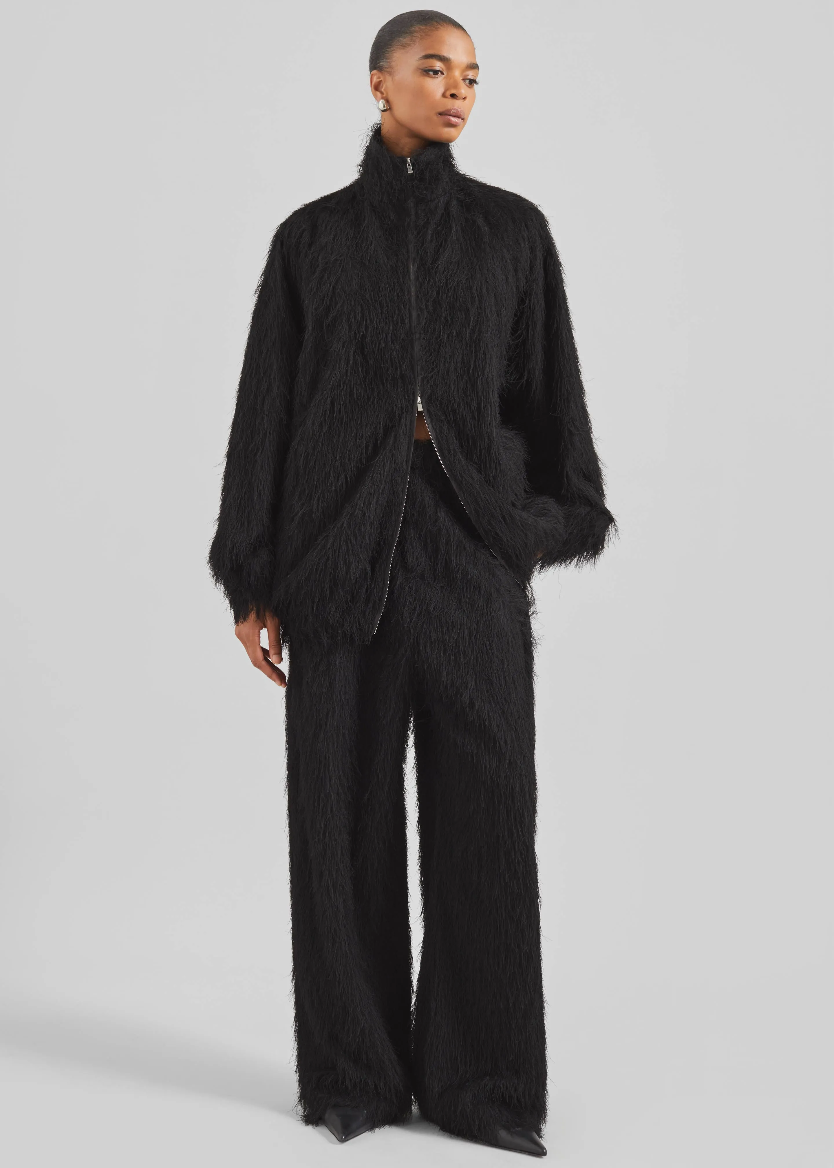 Baxter Fringed Track Pants - Black sold by Frankie Shop product image thumbnail 5