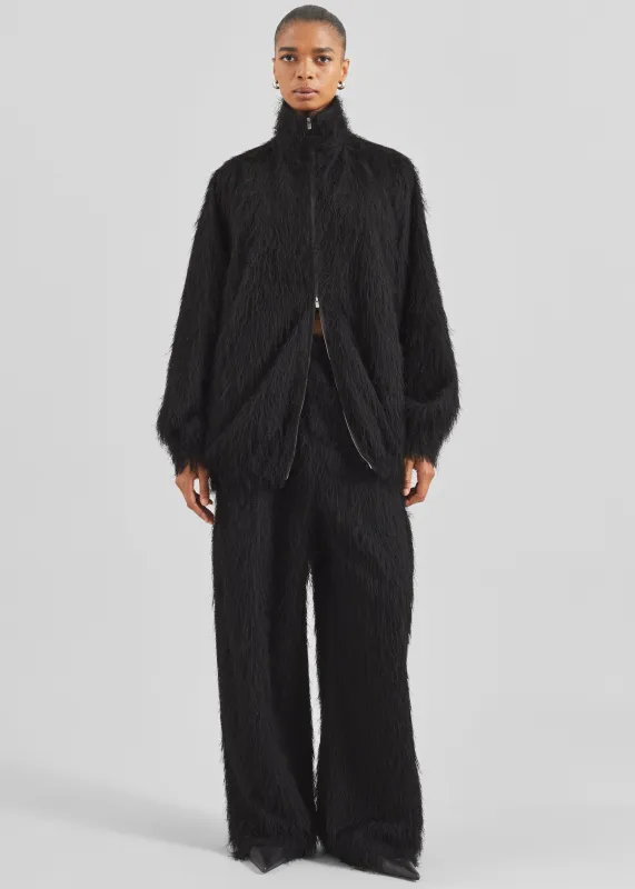 Baxter Fringed Track Pants - Black sold by Frankie Shop