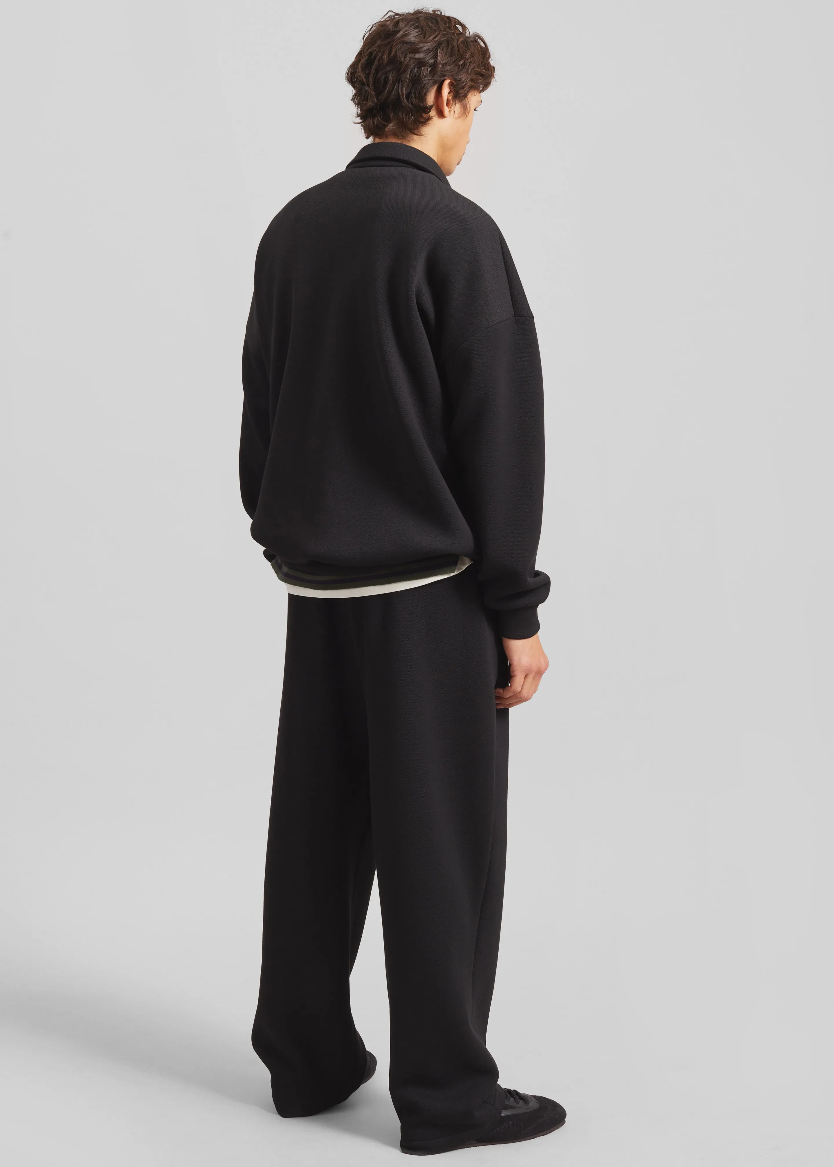 Lenham Polo Sweatshirt - Black sold by Frankie Shop product image thumbnail 5