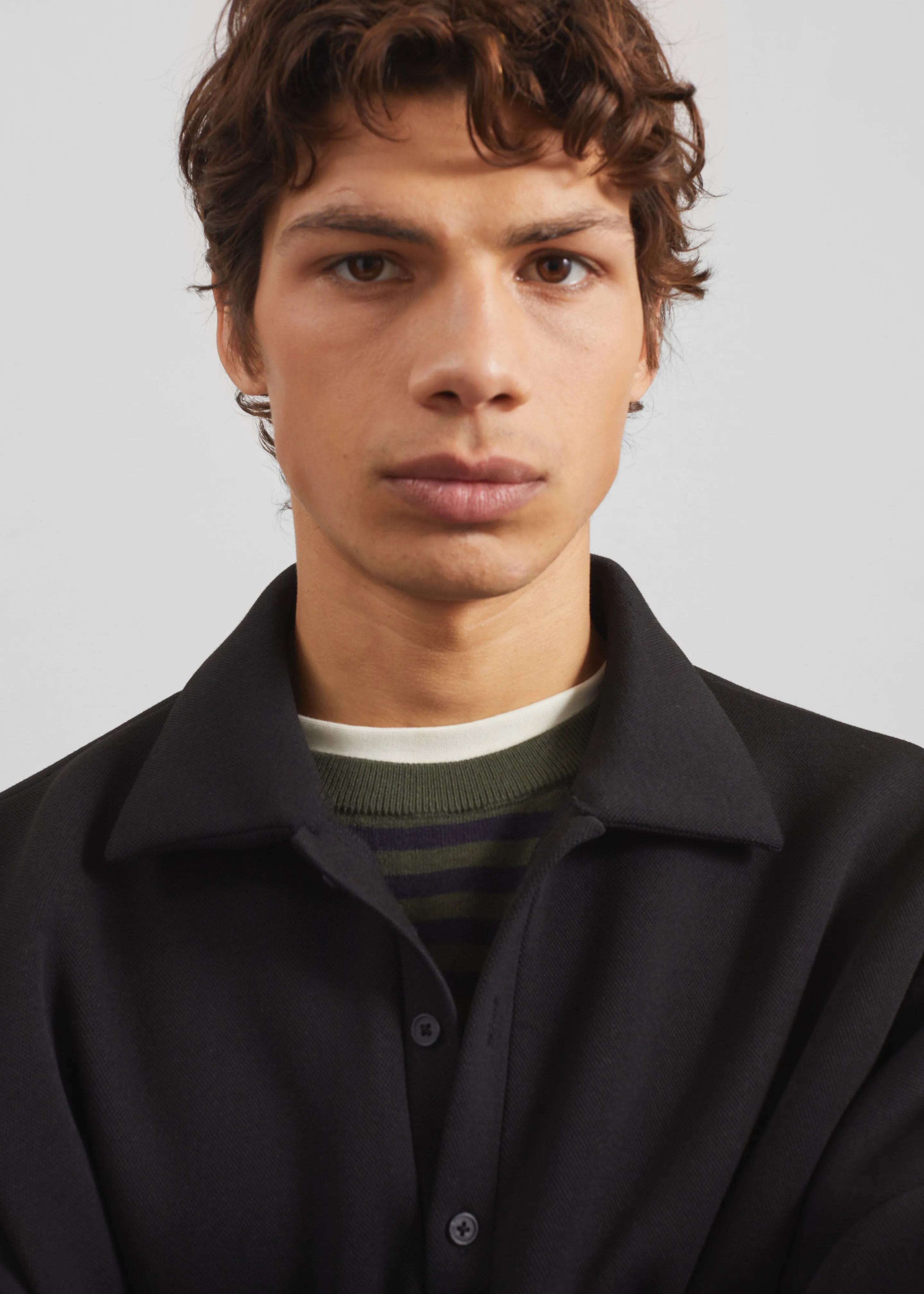 Lenham Polo Sweatshirt - Black sold by Frankie Shop product image thumbnail 3
