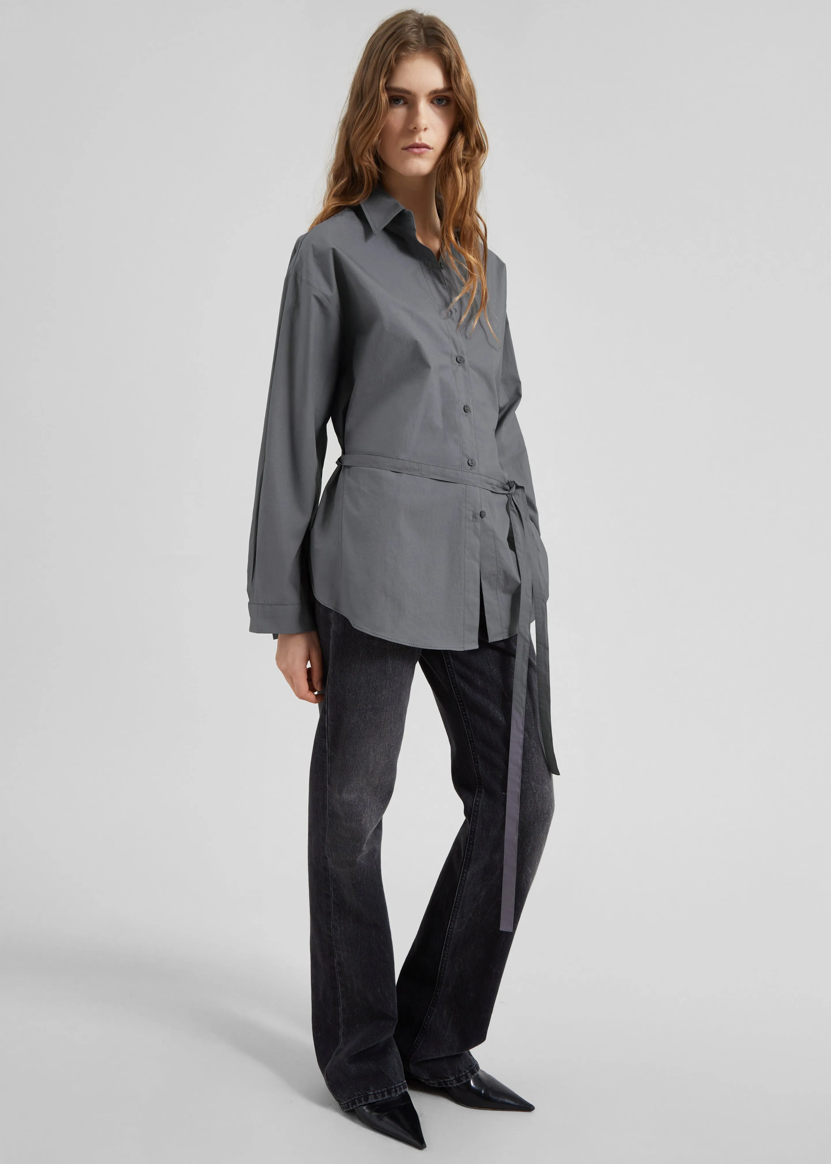 Skara Belted Shirt - Slate Grey sold by Frankie Shop product image thumbnail 2