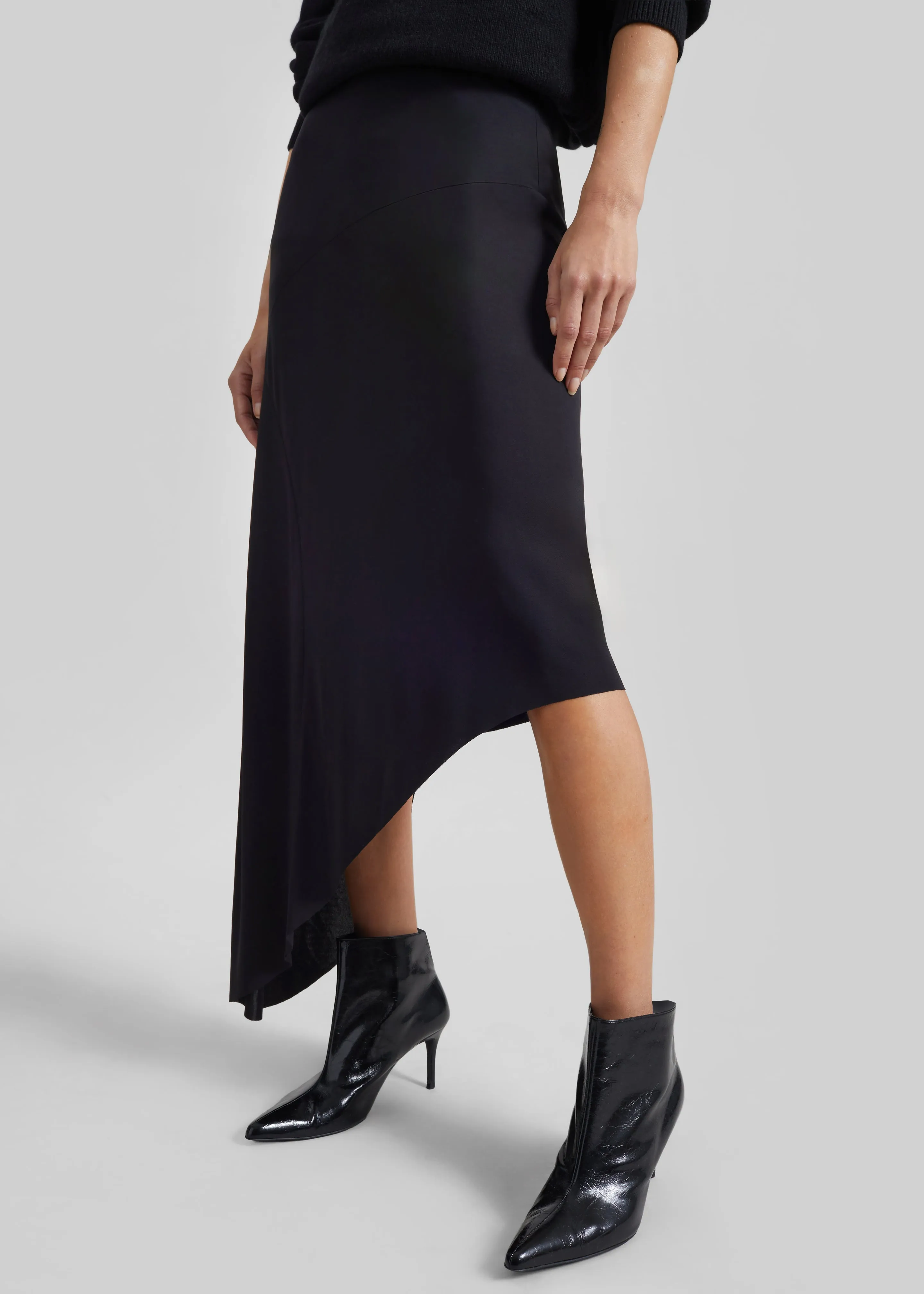 Kitty Sheer Asymmetric Skirt - Black sold by Frankie Shop product image thumbnail 2