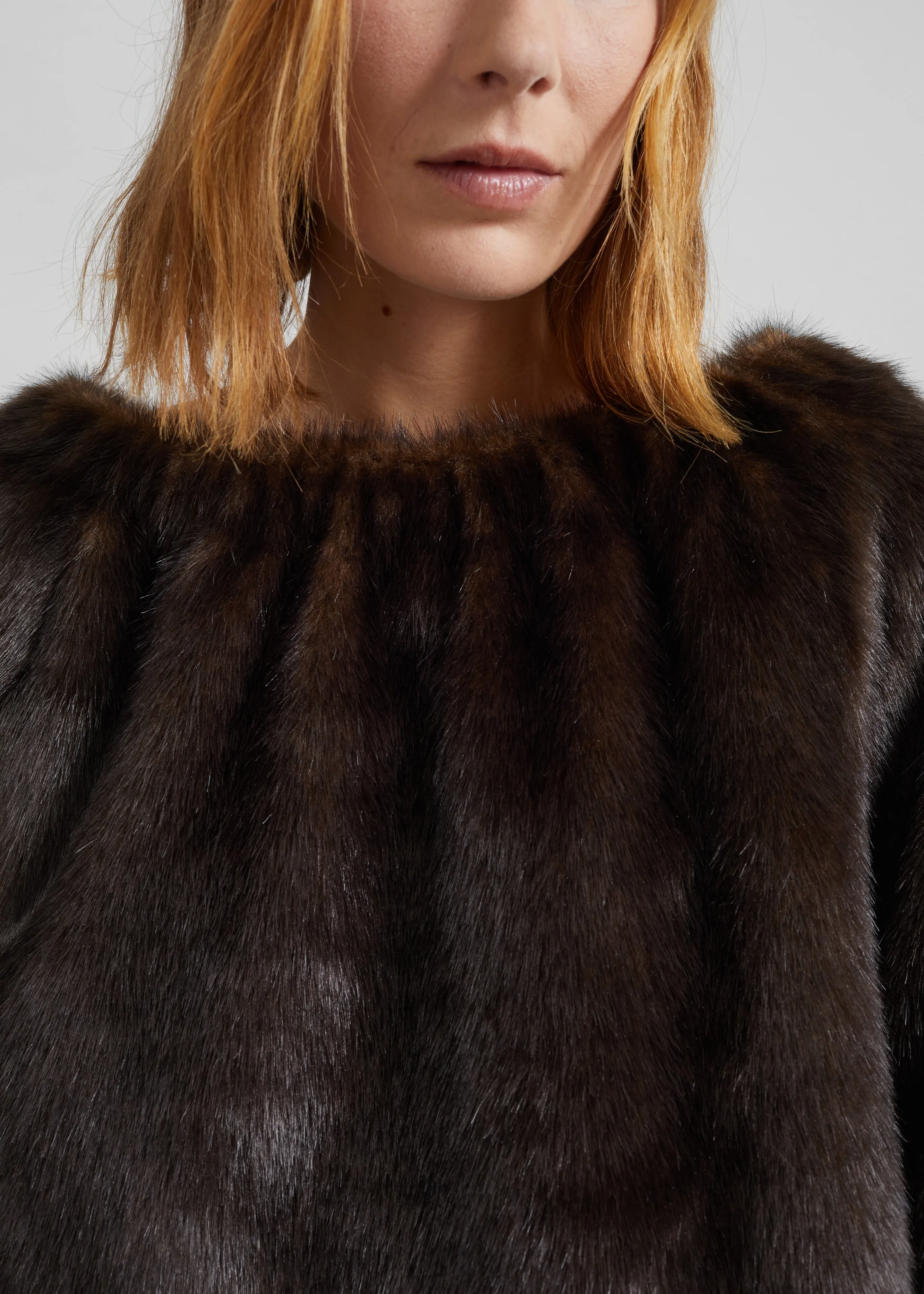 Amomento Shearing Off Shoulder Top - Dark Brown sold by Frankie Shop product image thumbnail 3