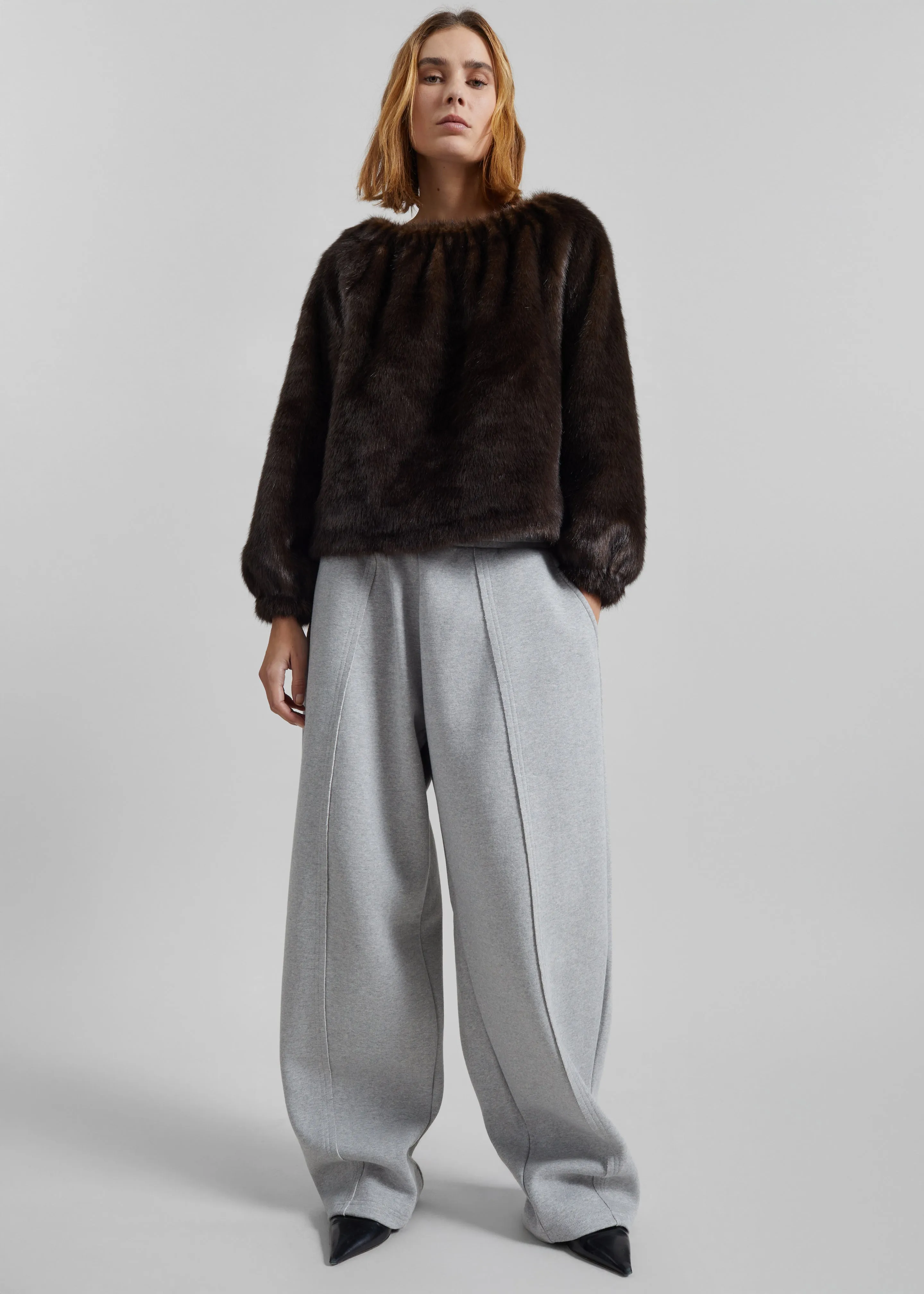 Amomento Shearing Off Shoulder Top - Dark Brown sold by Frankie Shop product image thumbnail 2