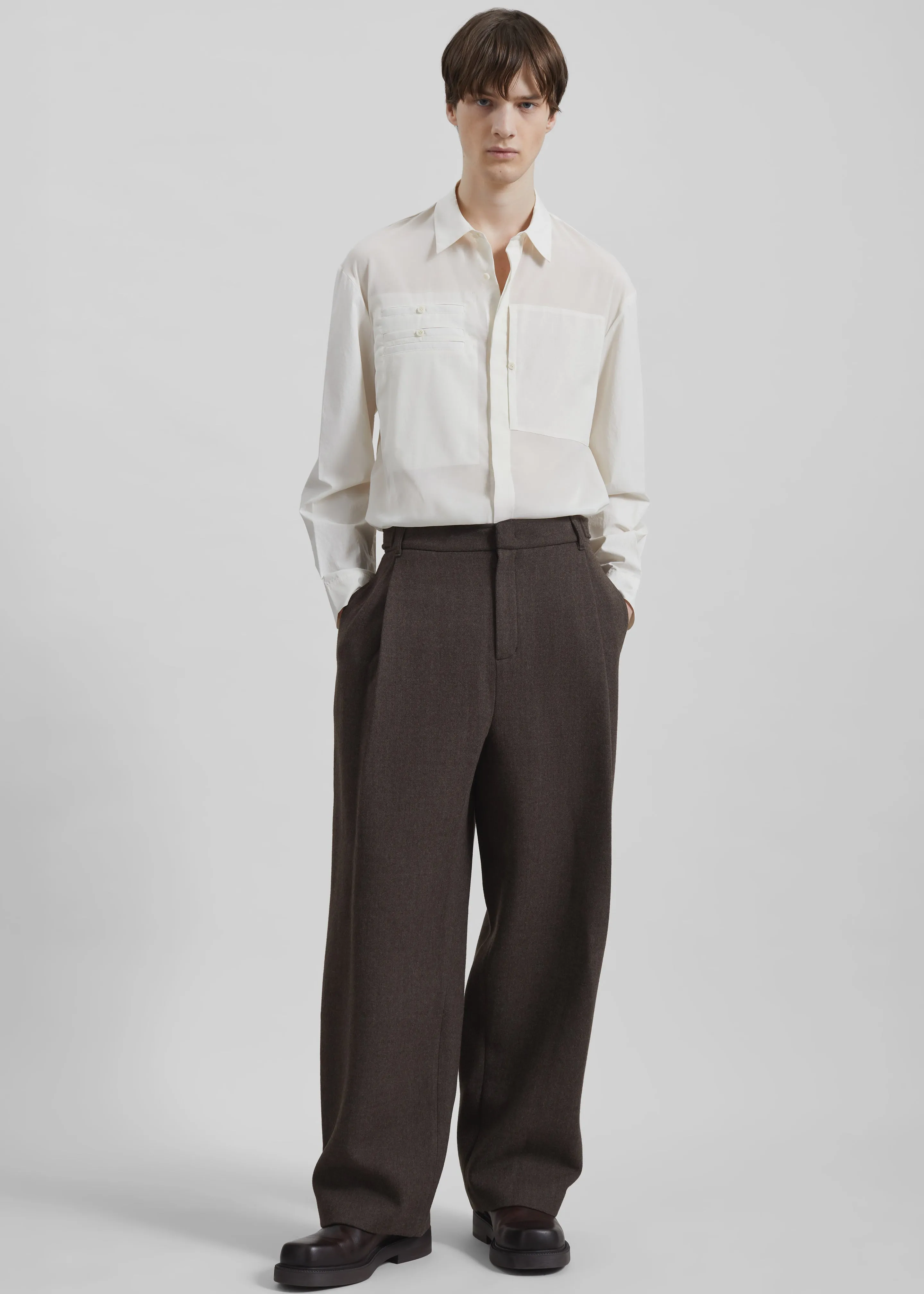 Amomento Wool Martin Pants - Brown sold by Frankie Shop product image thumbnail 2