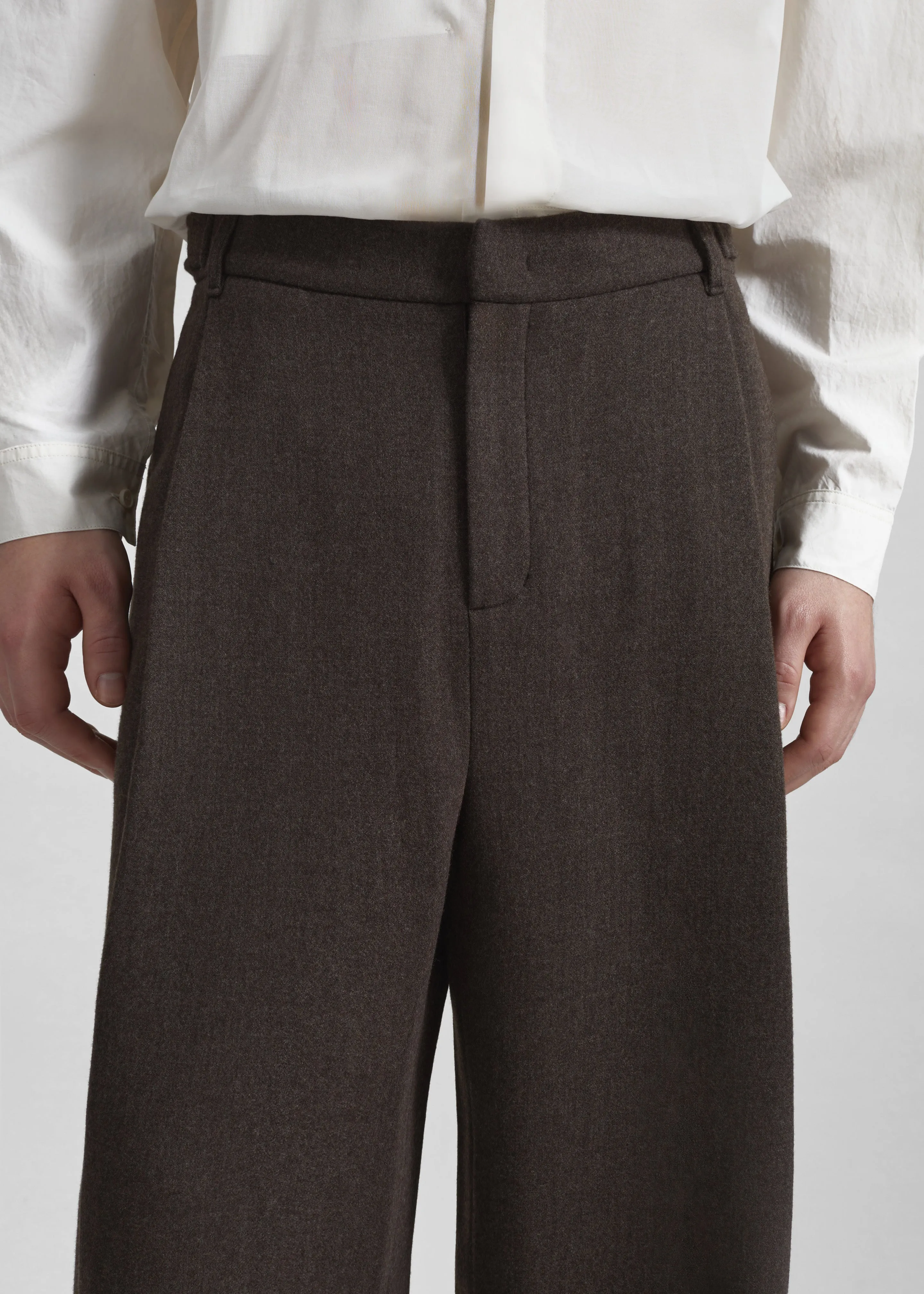 Amomento Wool Martin Pants - Brown sold by Frankie Shop product image thumbnail 3