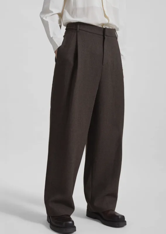 Amomento Wool Martin Pants - Brown sold by Frankie Shop
