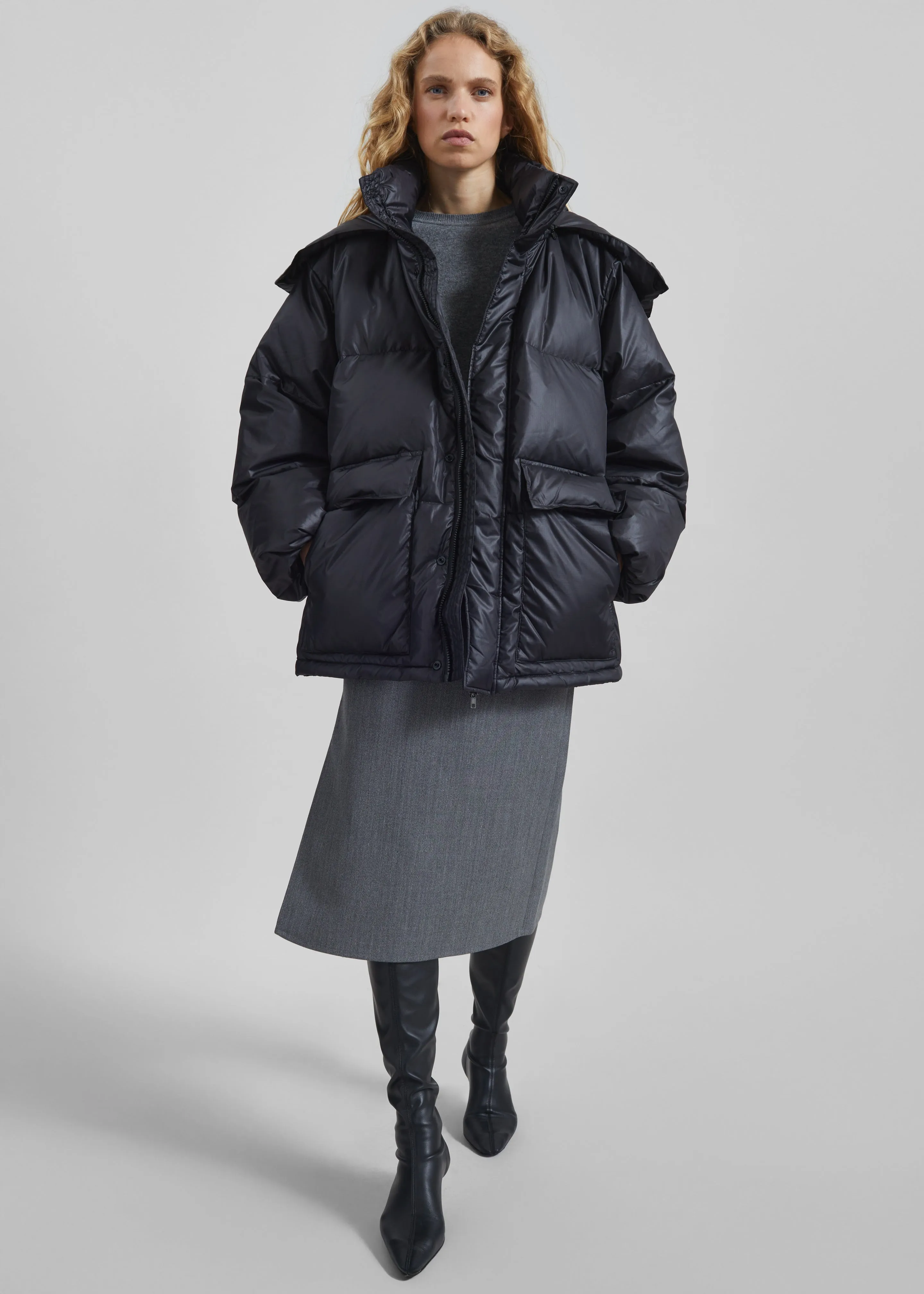 Riom Hooded Puffer Jacket - Black sold by Frankie Shop product image thumbnail 2