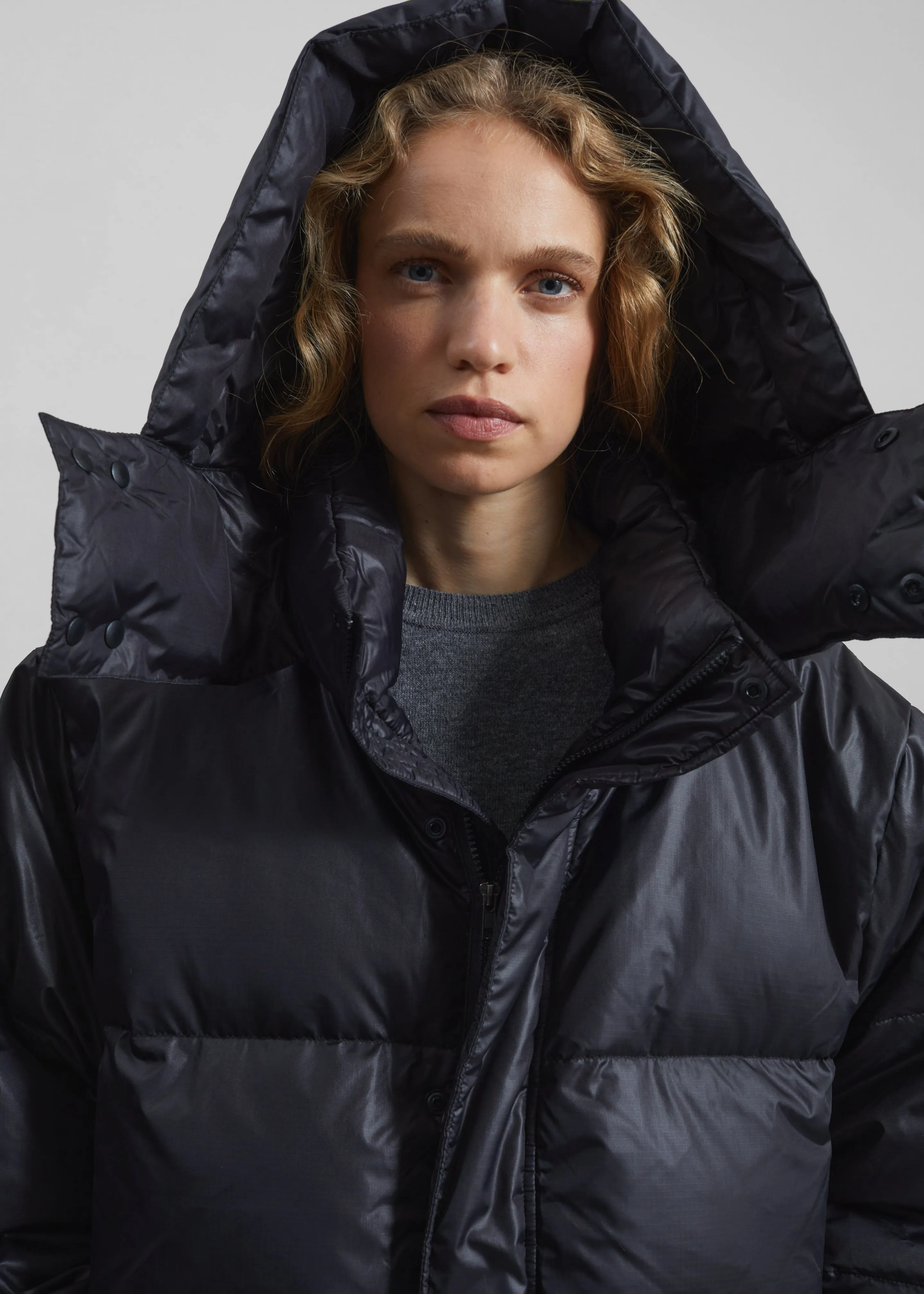 Riom Hooded Puffer Jacket - Black sold by Frankie Shop product image thumbnail 3