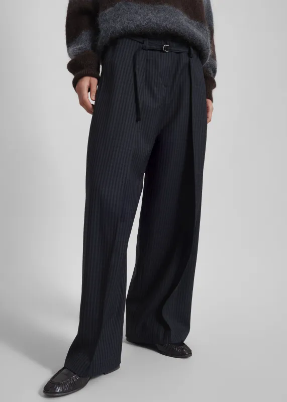 Sirsa Double Belt Loop Trousers - Black Plaid sold by Frankie Shop