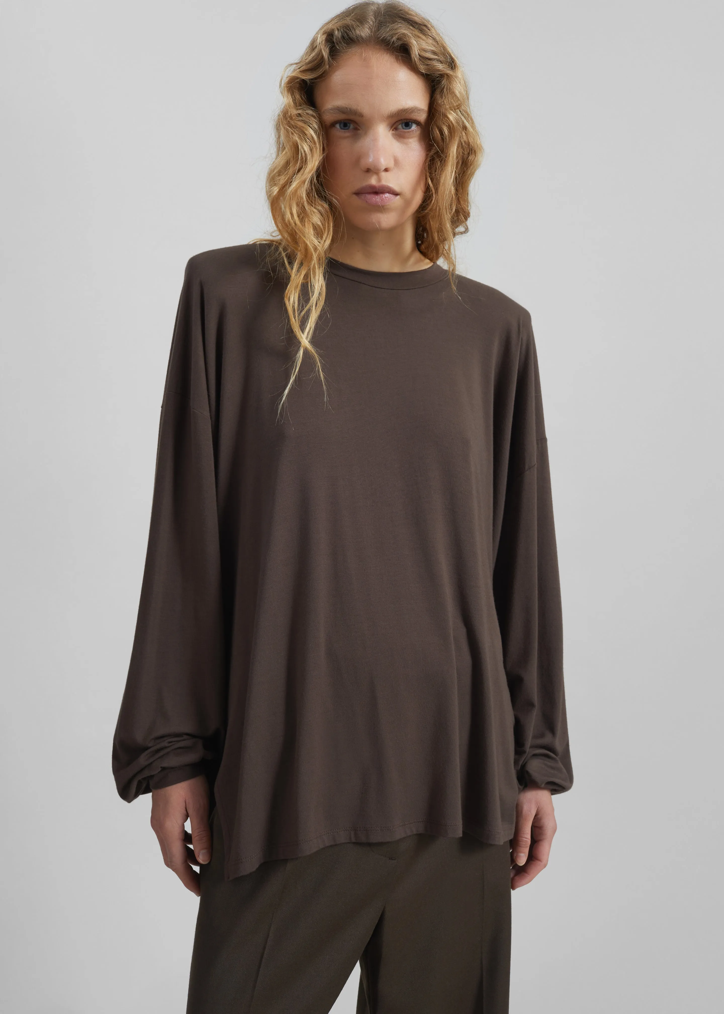 Ravvi Soft Padded Top - Brown sold by Frankie Shop product image thumbnail 2