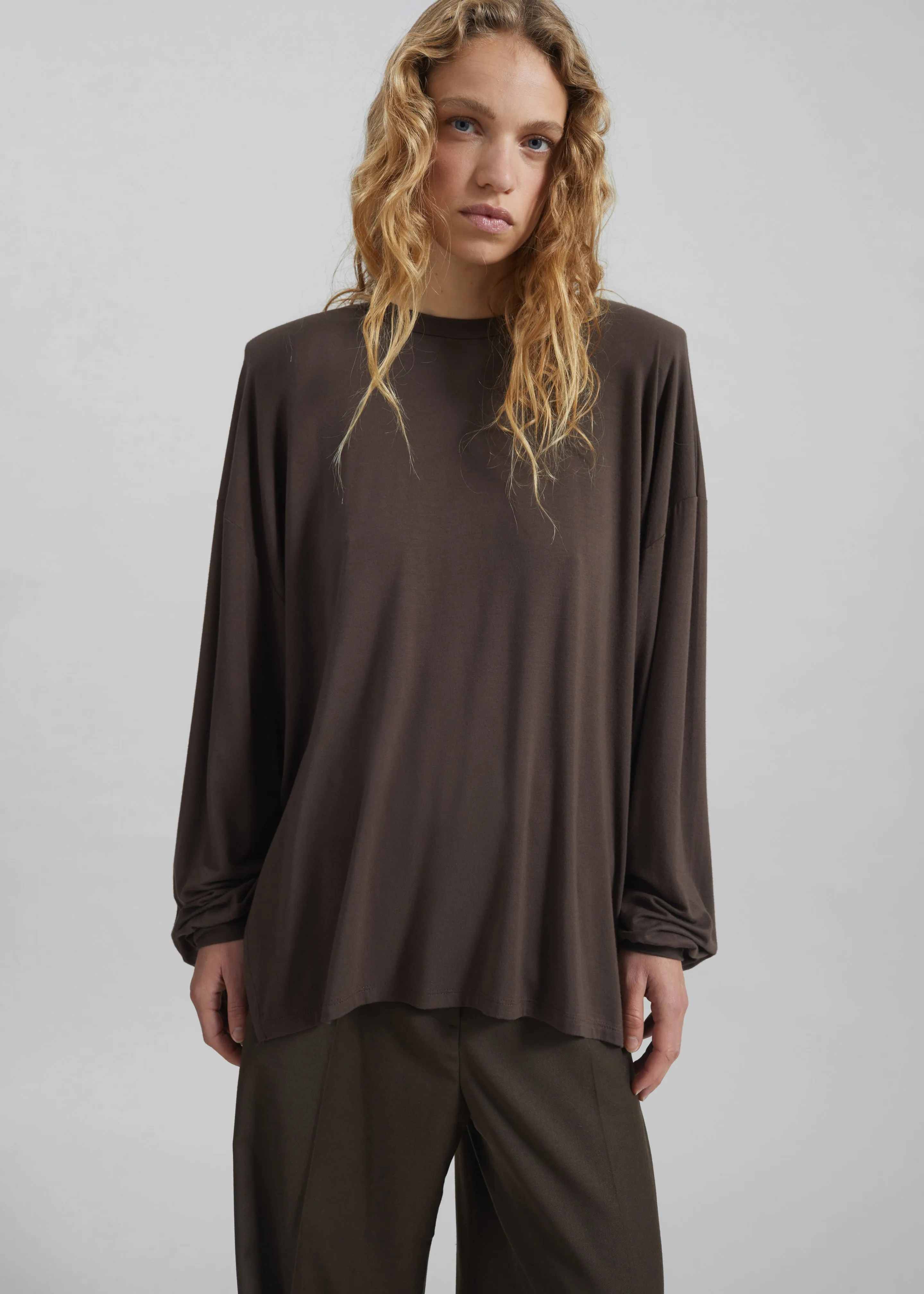 Ravvi Soft Padded Top - Brown sold by Frankie Shop product image thumbnail 5