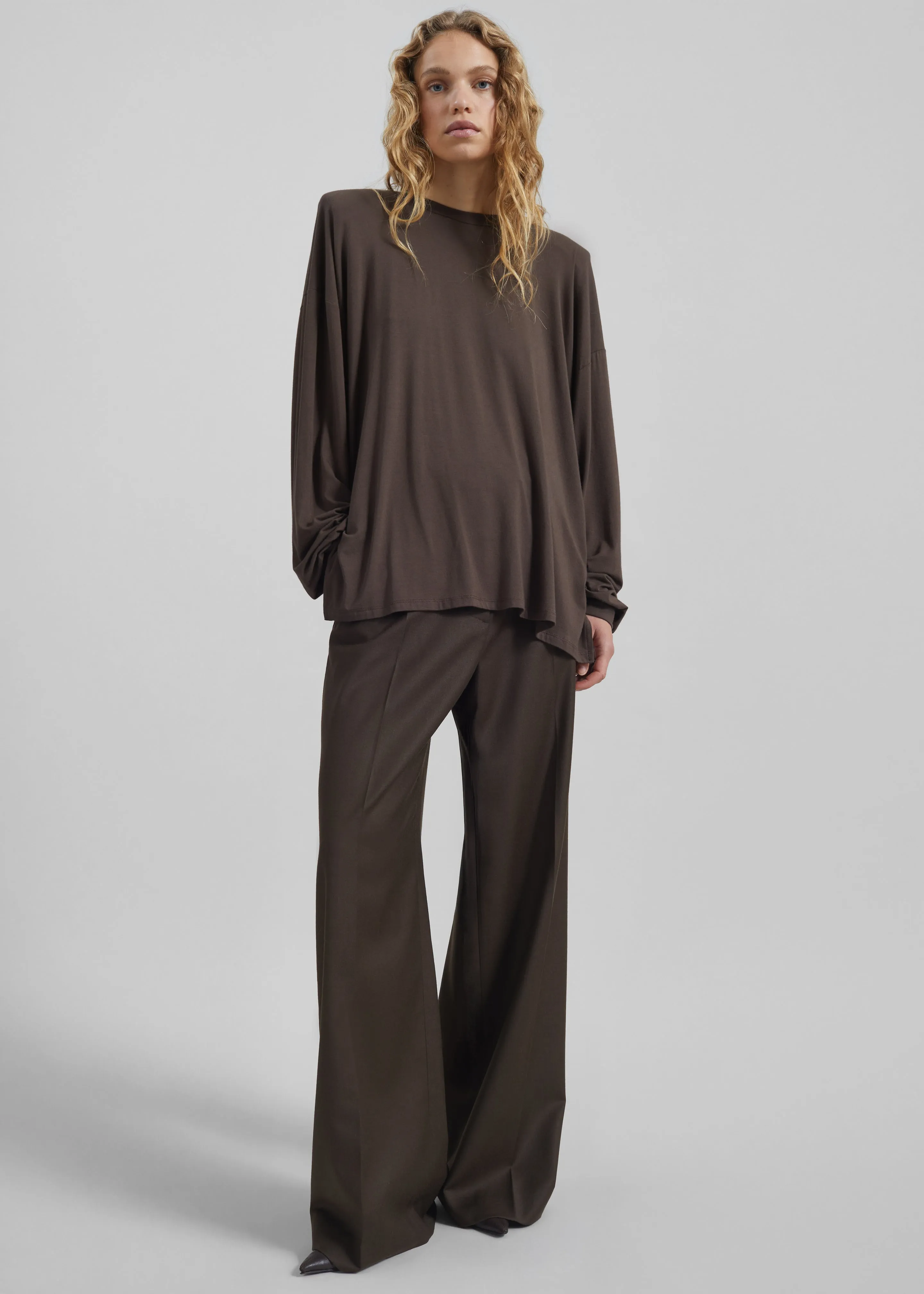 Ravvi Soft Padded Top - Brown sold by Frankie Shop