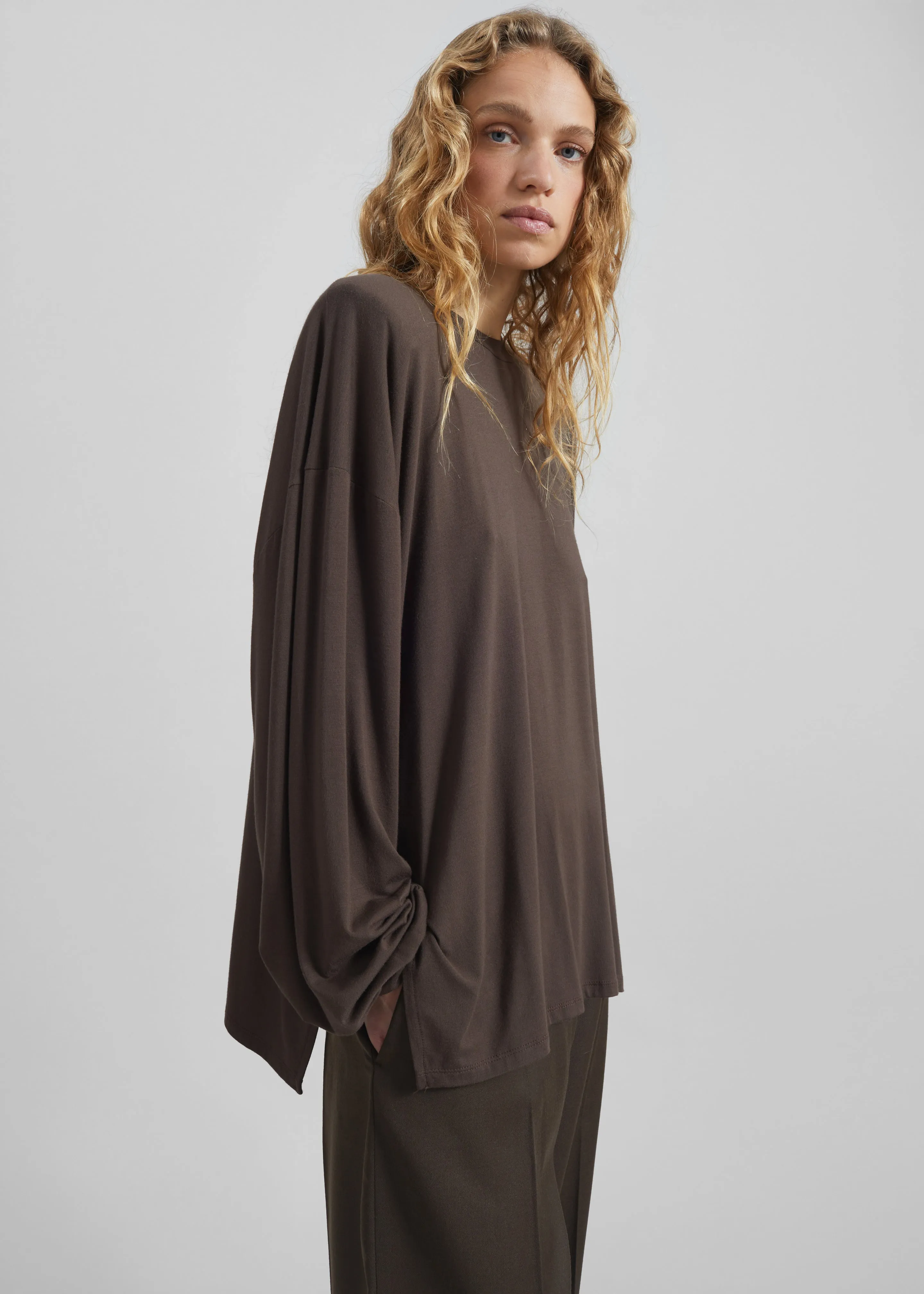 Ravvi Soft Padded Top - Brown sold by Frankie Shop product image thumbnail 3