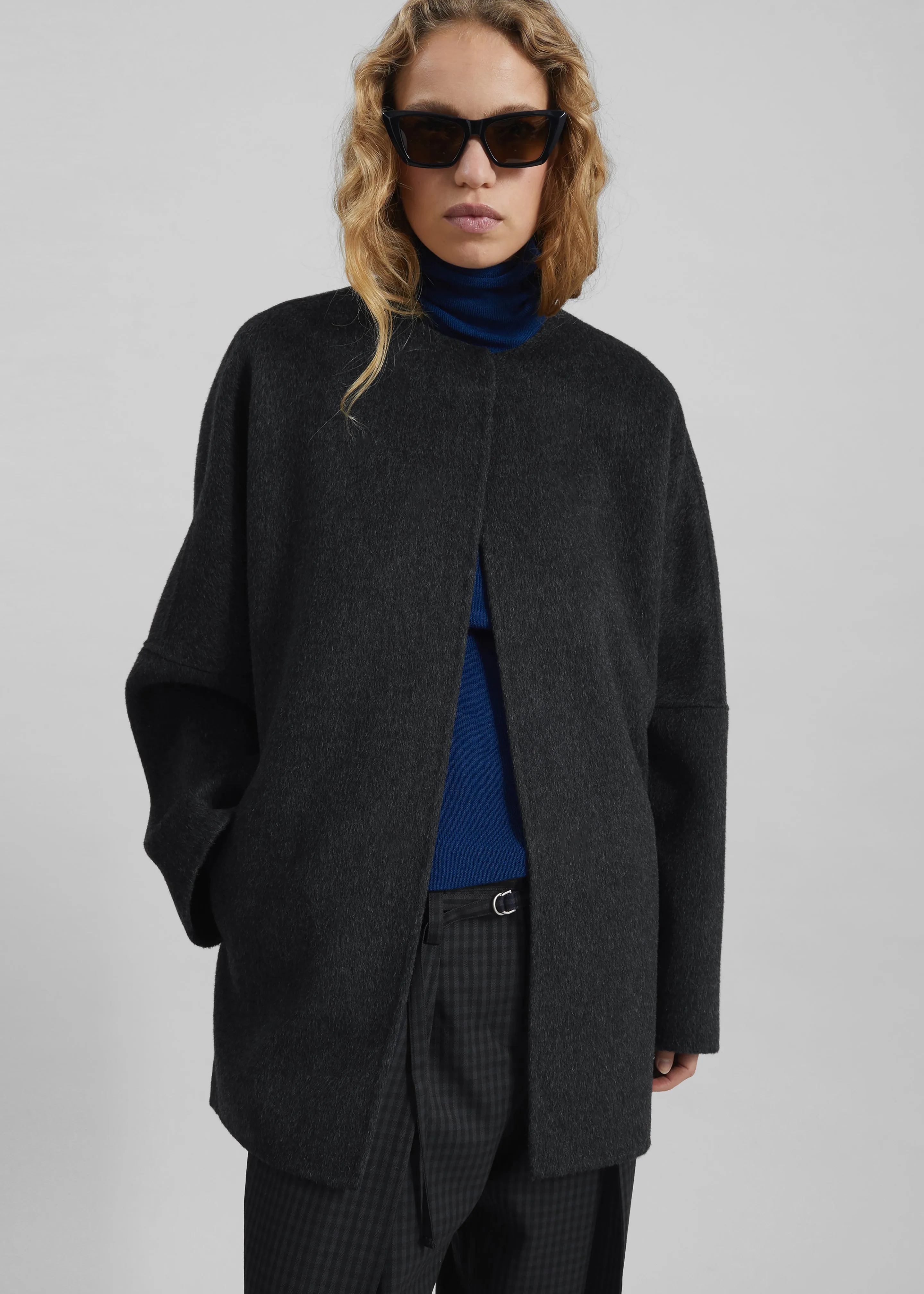 Altdorf Wool Coat - Charcoal sold by Frankie Shop product image thumbnail 3