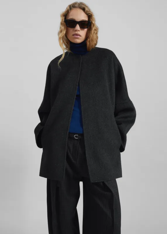 Altdorf Wool Coat - Charcoal sold by Frankie Shop