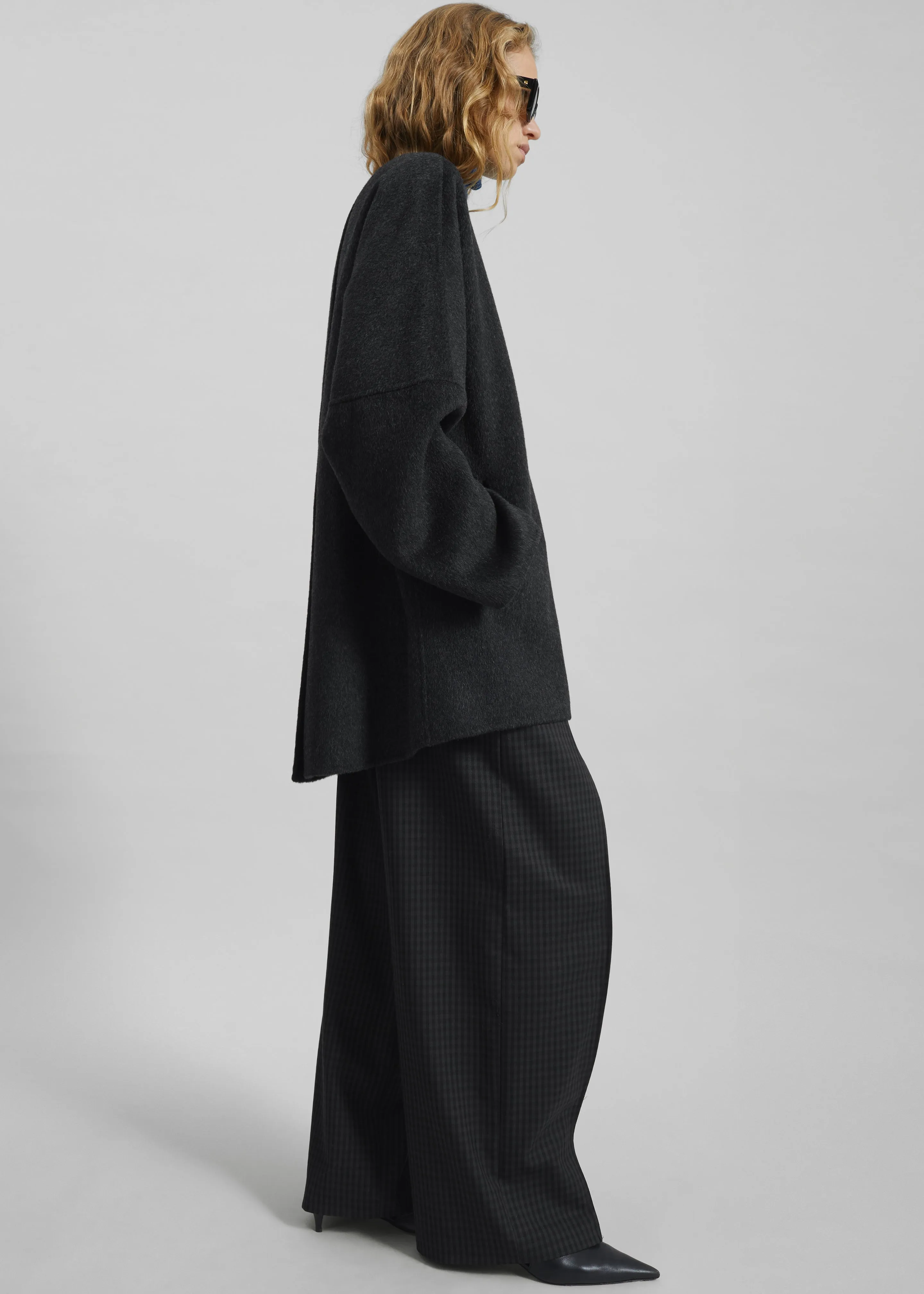 Altdorf Wool Coat - Charcoal sold by Frankie Shop product image thumbnail 4
