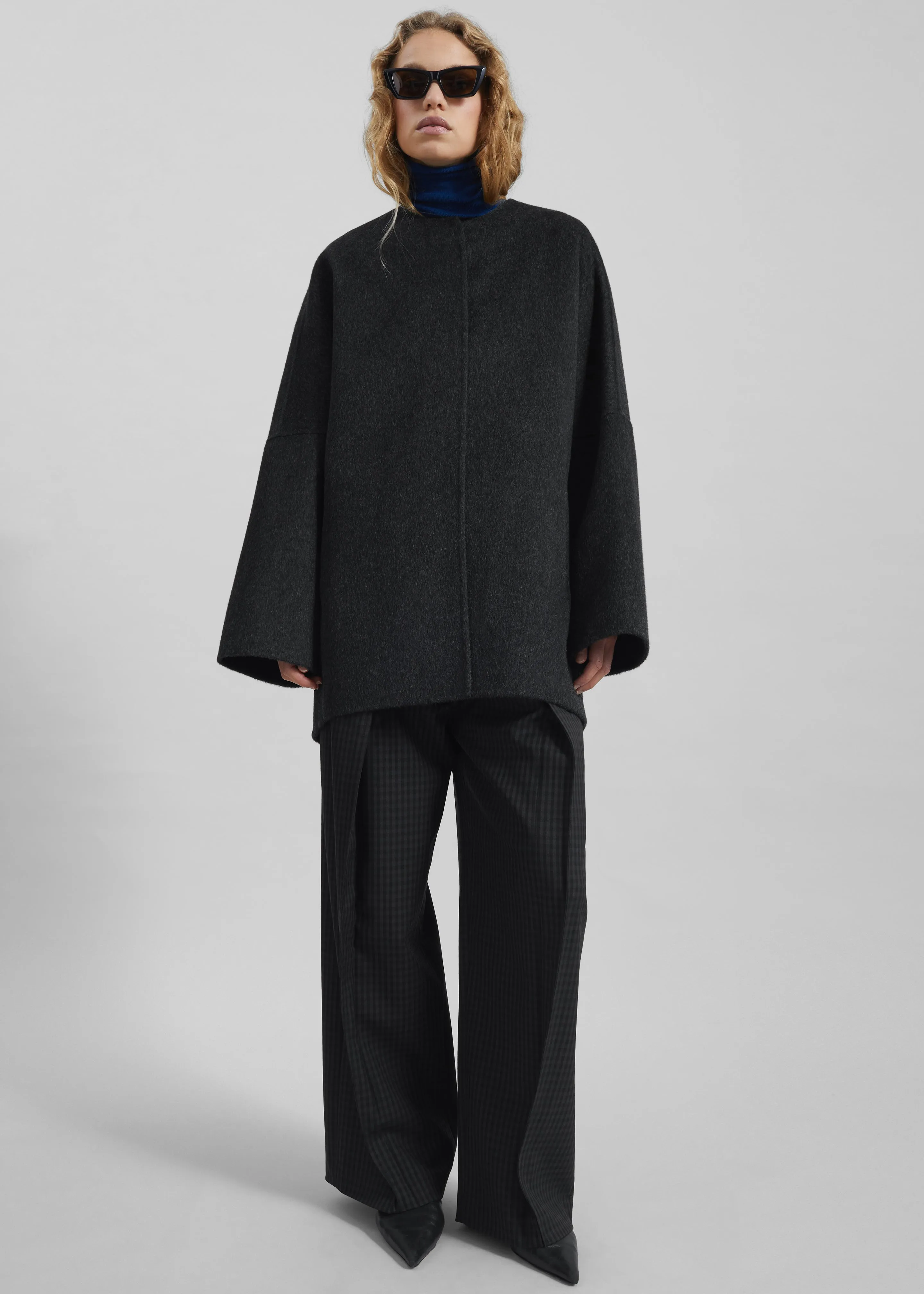 Altdorf Wool Coat - Charcoal sold by Frankie Shop product image thumbnail 2