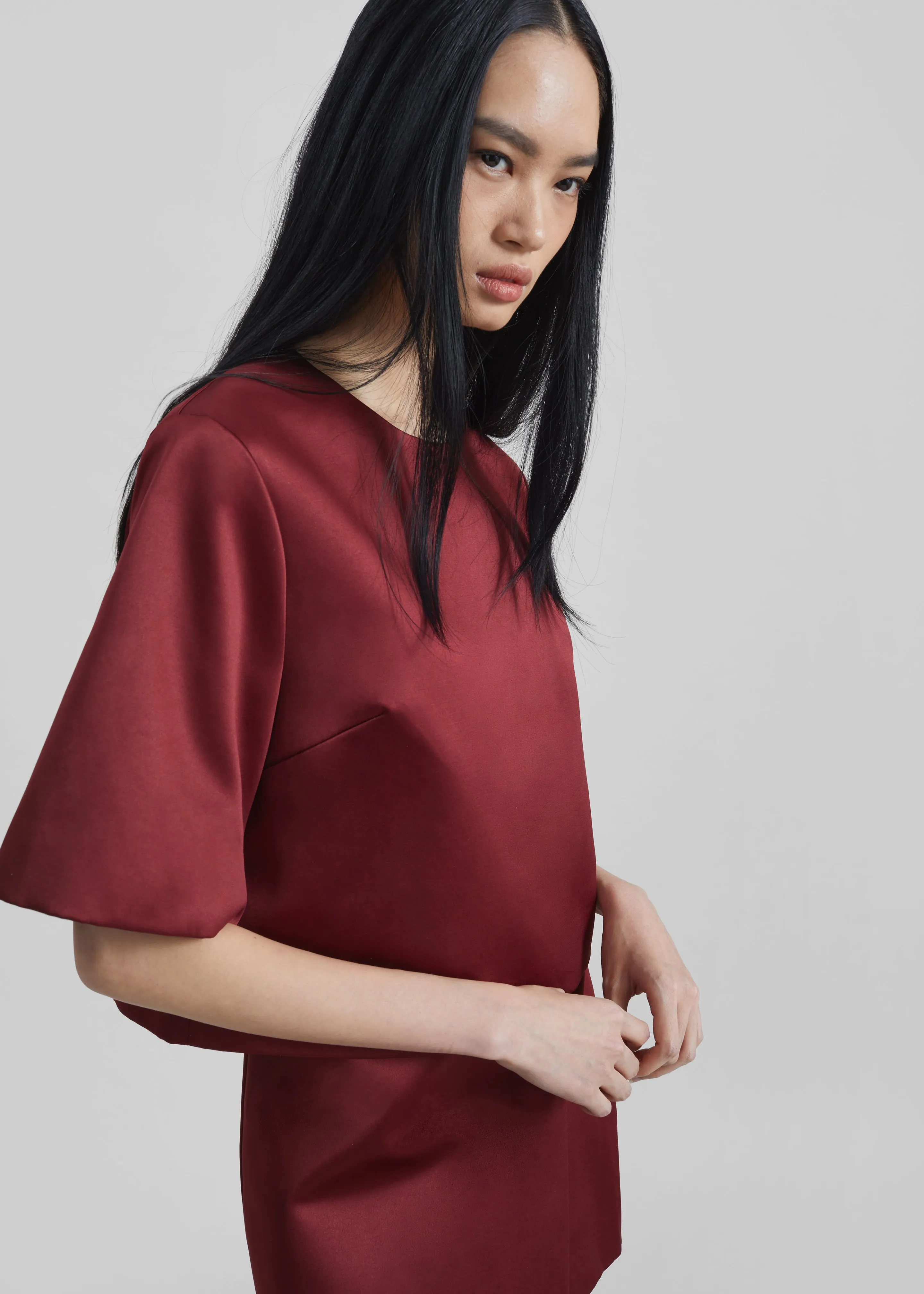 By Malene Birger Hania Top - Cabernet sold by Frankie Shop product image thumbnail 3