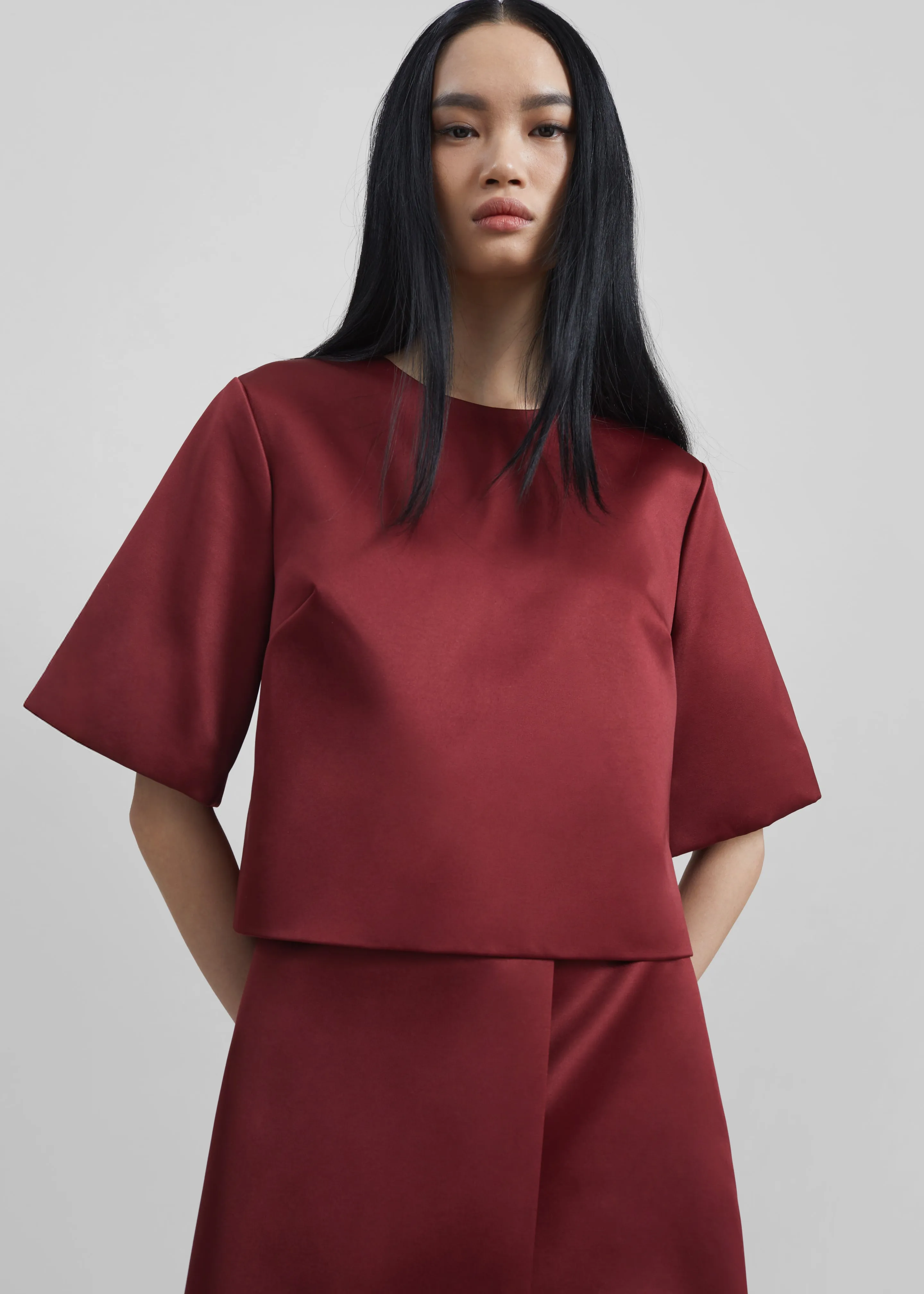 By Malene Birger Hania Top - Cabernet sold by Frankie Shop product image thumbnail 2