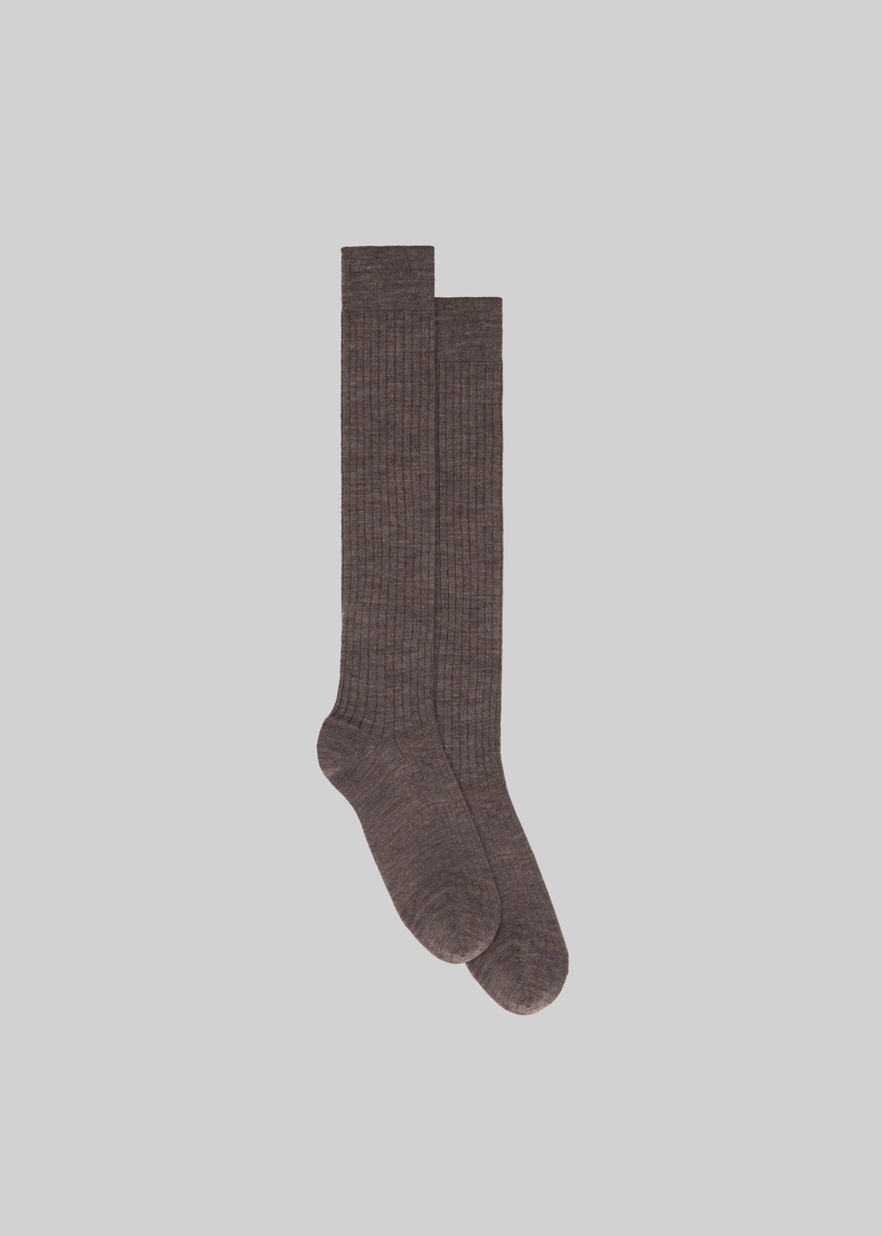 Sulza Thin Ribbed Socks - Taupe sold by Frankie Shop