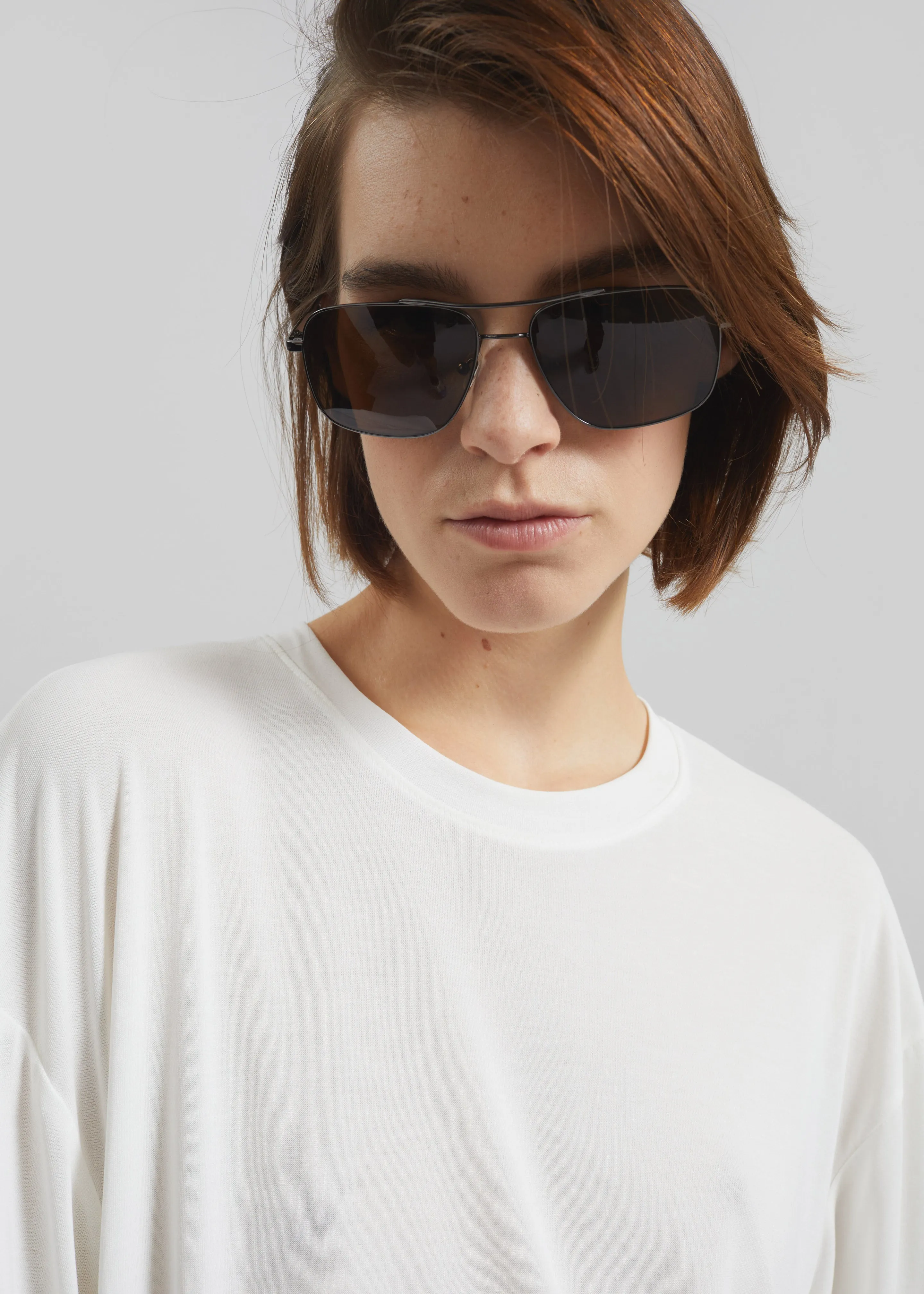 Oberon Soft Oversized T-Shirt - White sold by Frankie Shop product image thumbnail 4