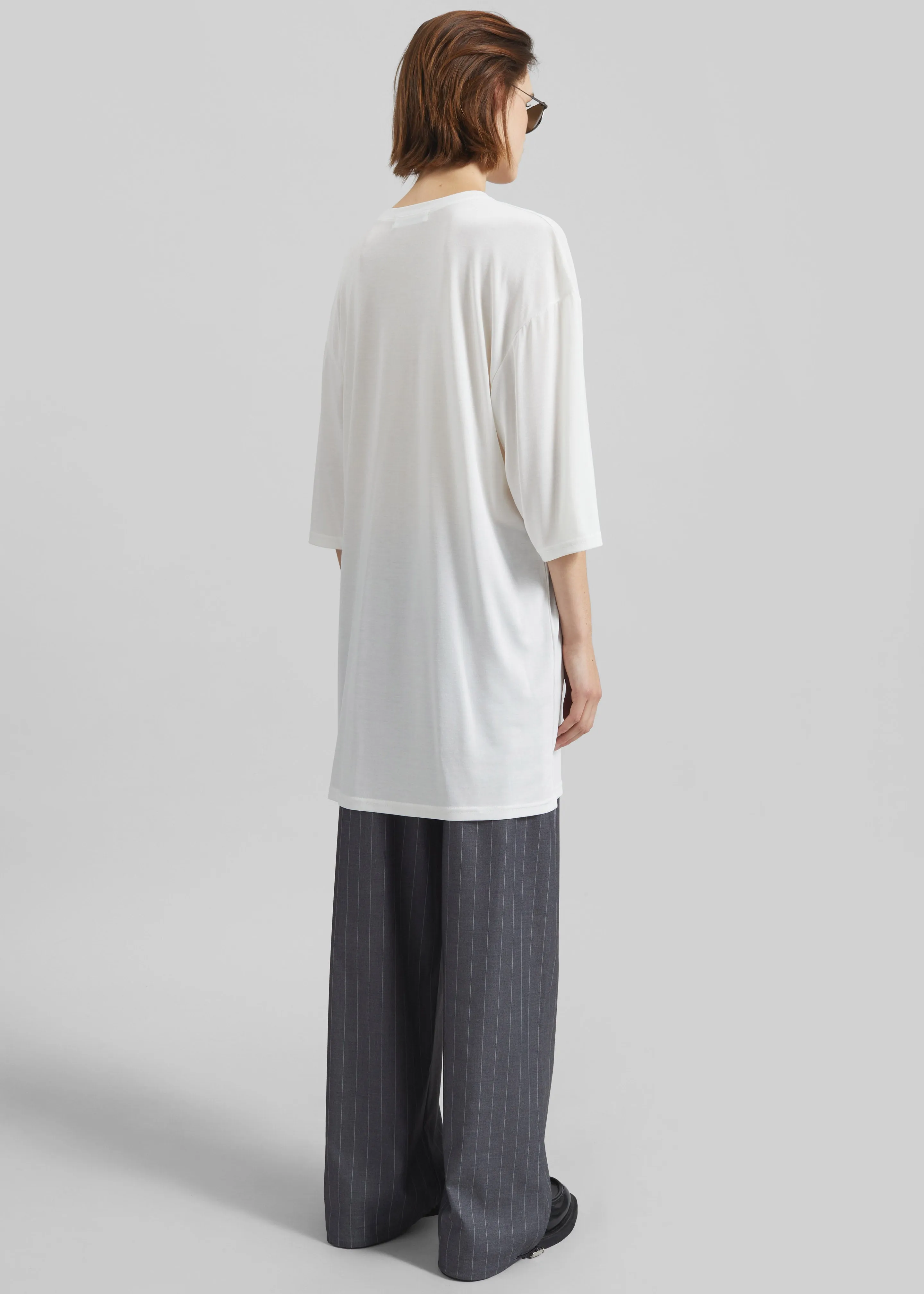Oberon Soft Oversized T-Shirt - White sold by Frankie Shop product image thumbnail 5