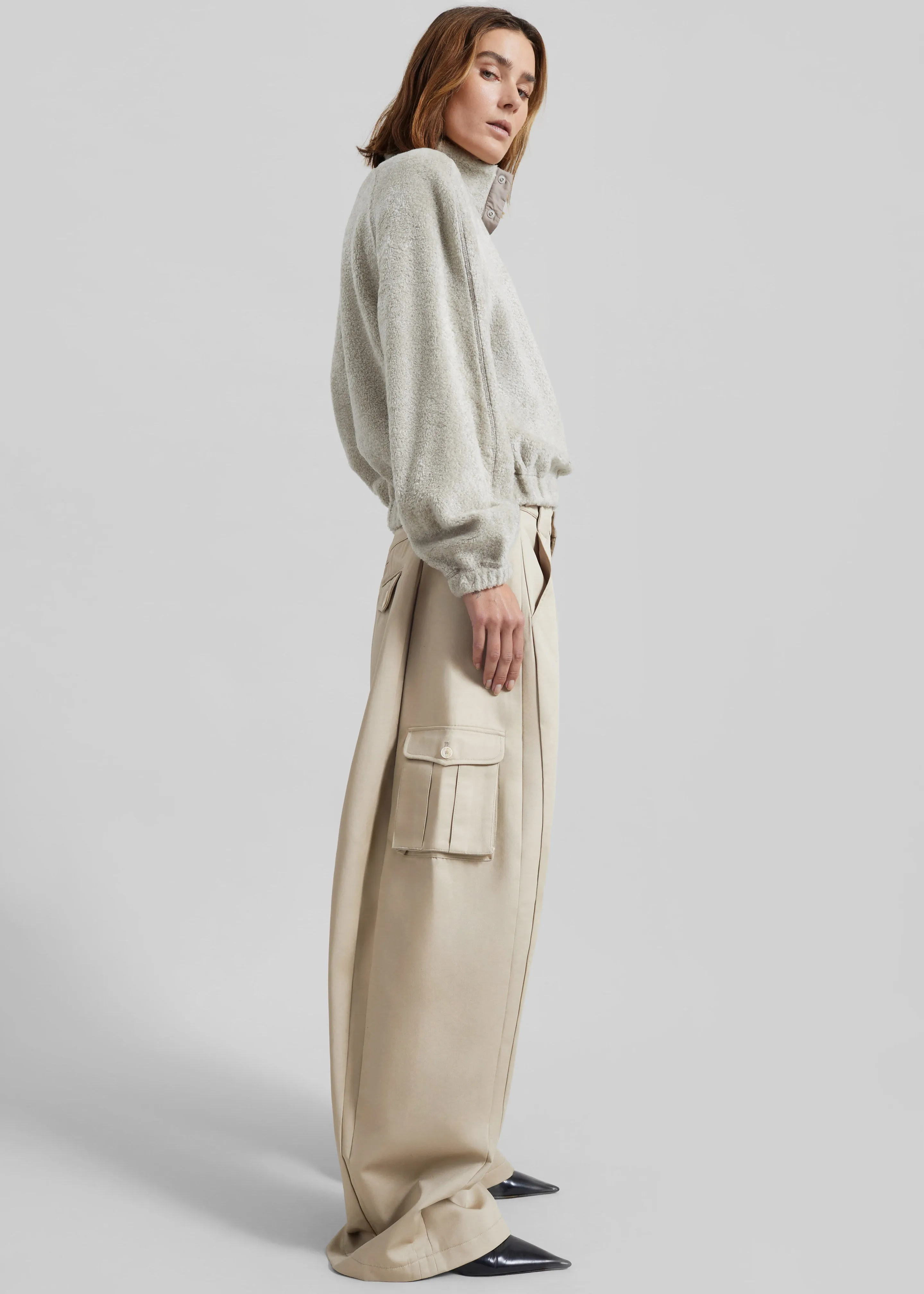 Pieces Uniques Le Cargo Pants Emin - Beige sold by Frankie Shop product image thumbnail 5