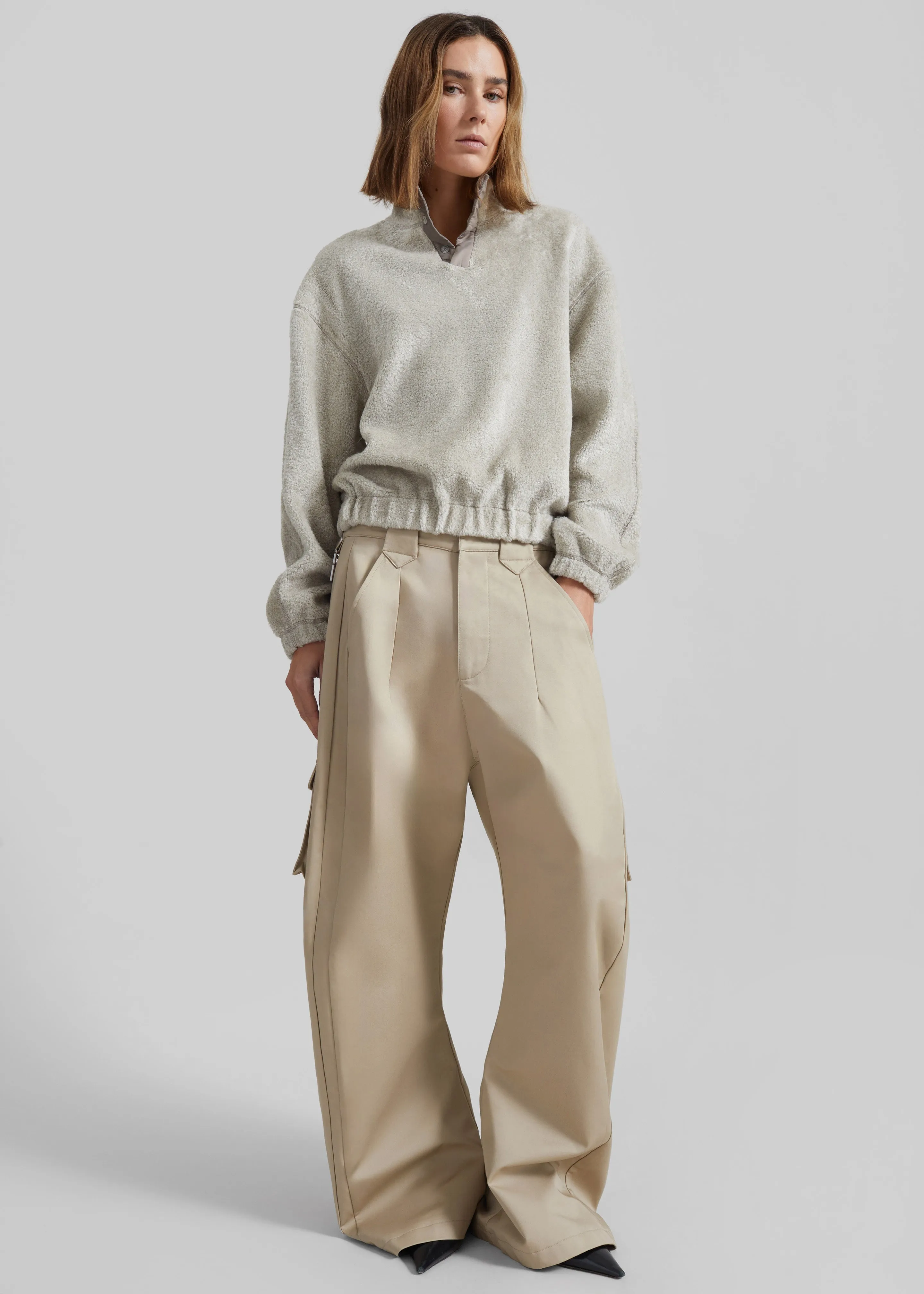 Pieces Uniques Le Cargo Pants Emin - Beige sold by Frankie Shop