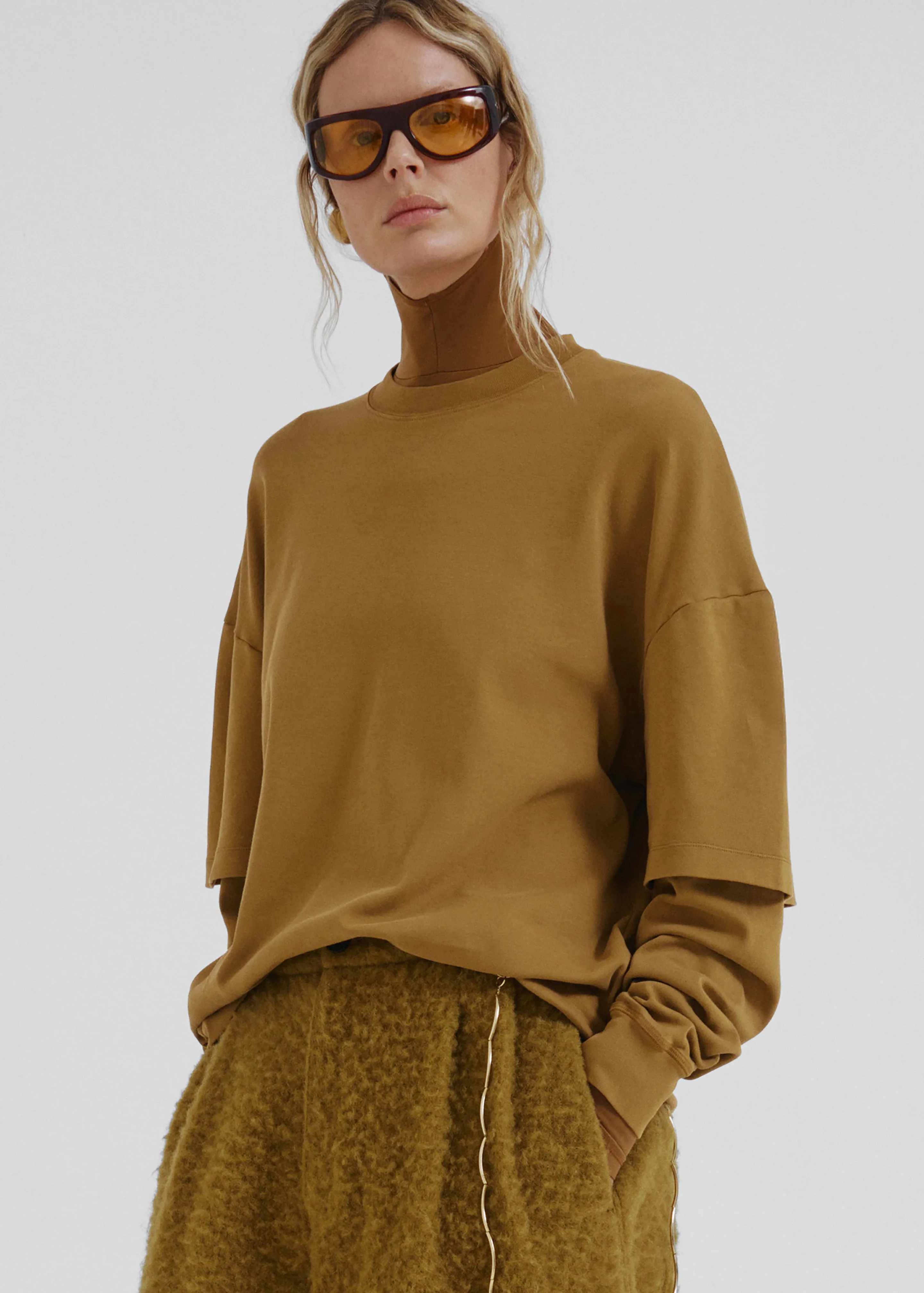 Darkpark Troy Double Sleeve Tee - Ochre sold by Frankie Shop product image thumbnail 5