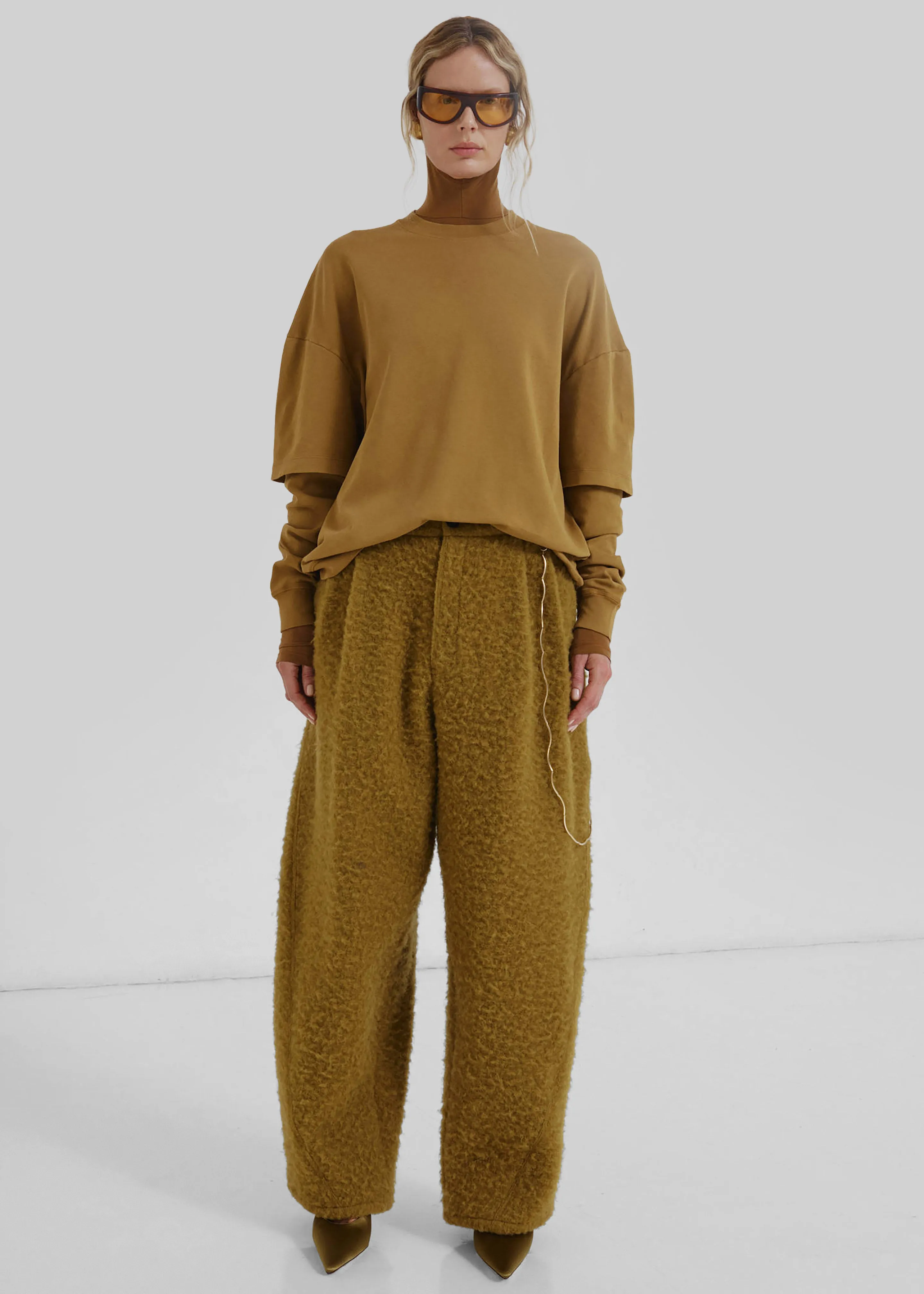 Darkpark Troy Double Sleeve Tee - Ochre sold by Frankie Shop product image thumbnail 2