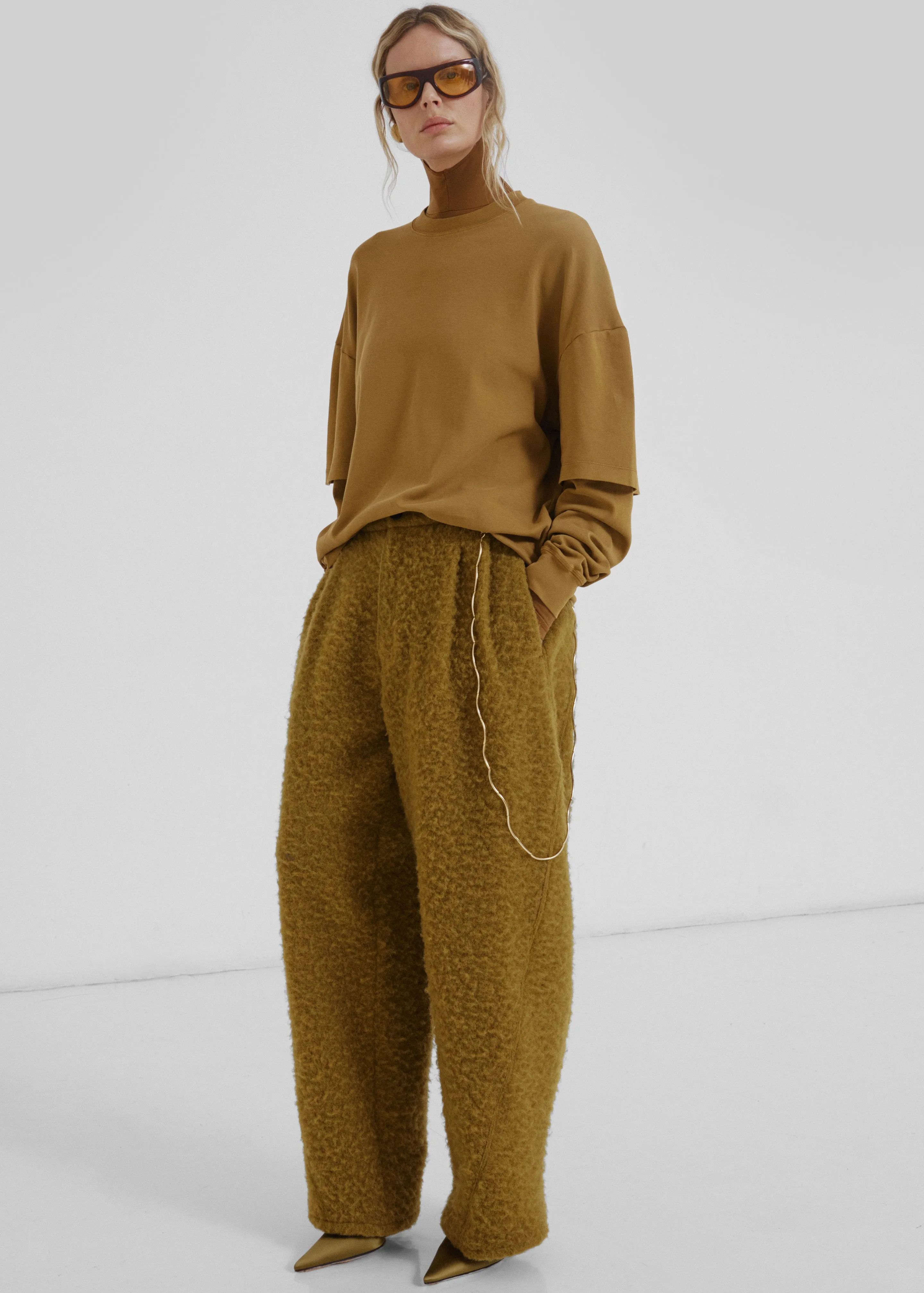 Darkpark Troy Double Sleeve Tee - Ochre sold by Frankie Shop product image thumbnail 3