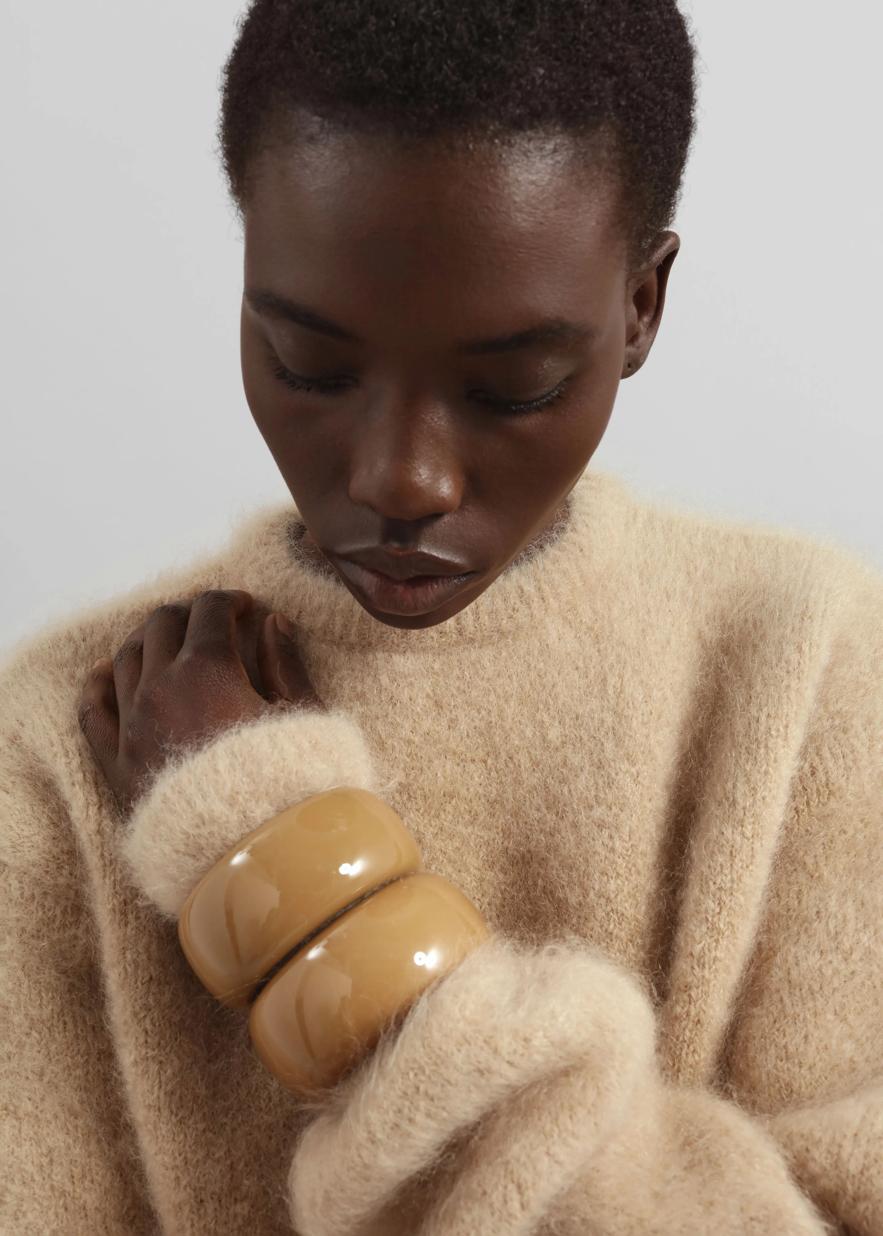 Ellery Mohair Crewneck Sweater - Beige sold by Frankie Shop product image thumbnail 4