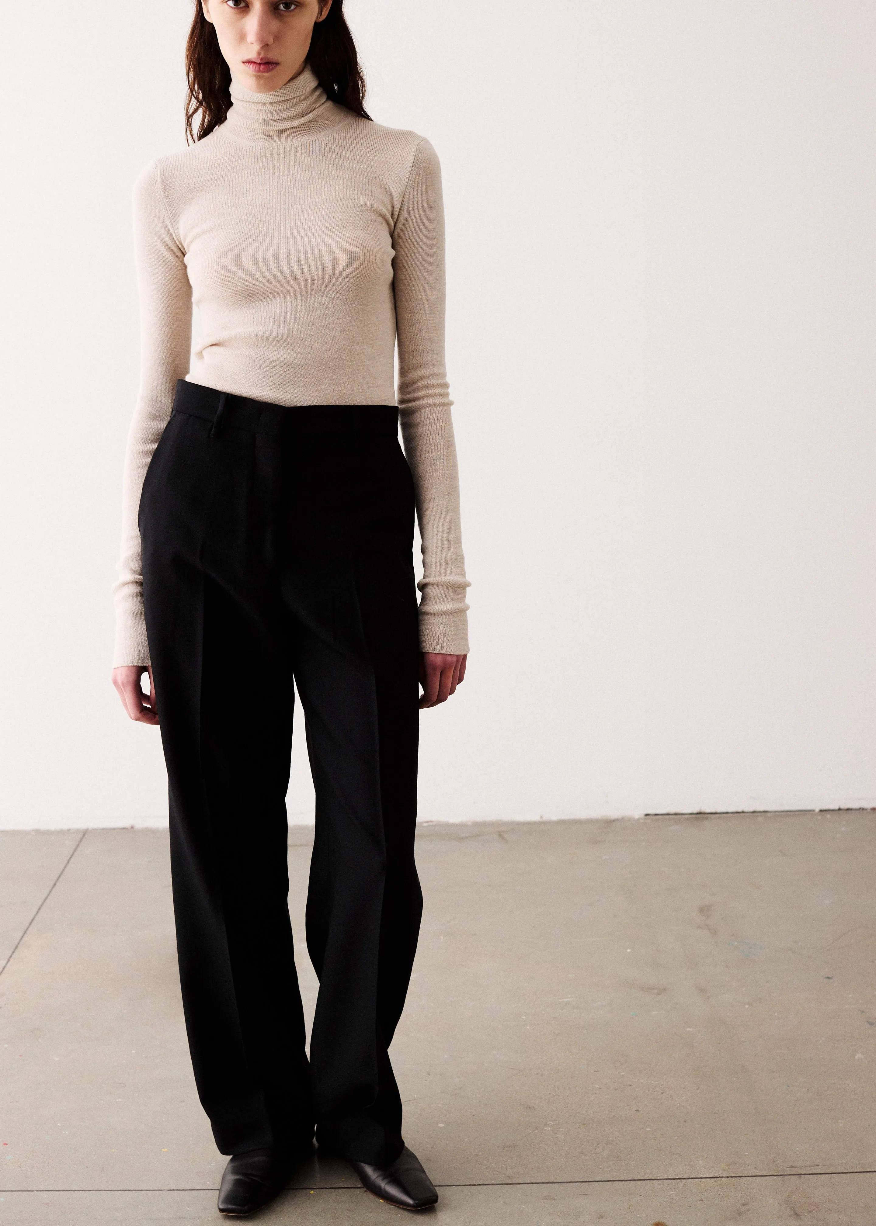 Covert Rib Slim Turtleneck - Beige sold by Frankie Shop product image thumbnail 4