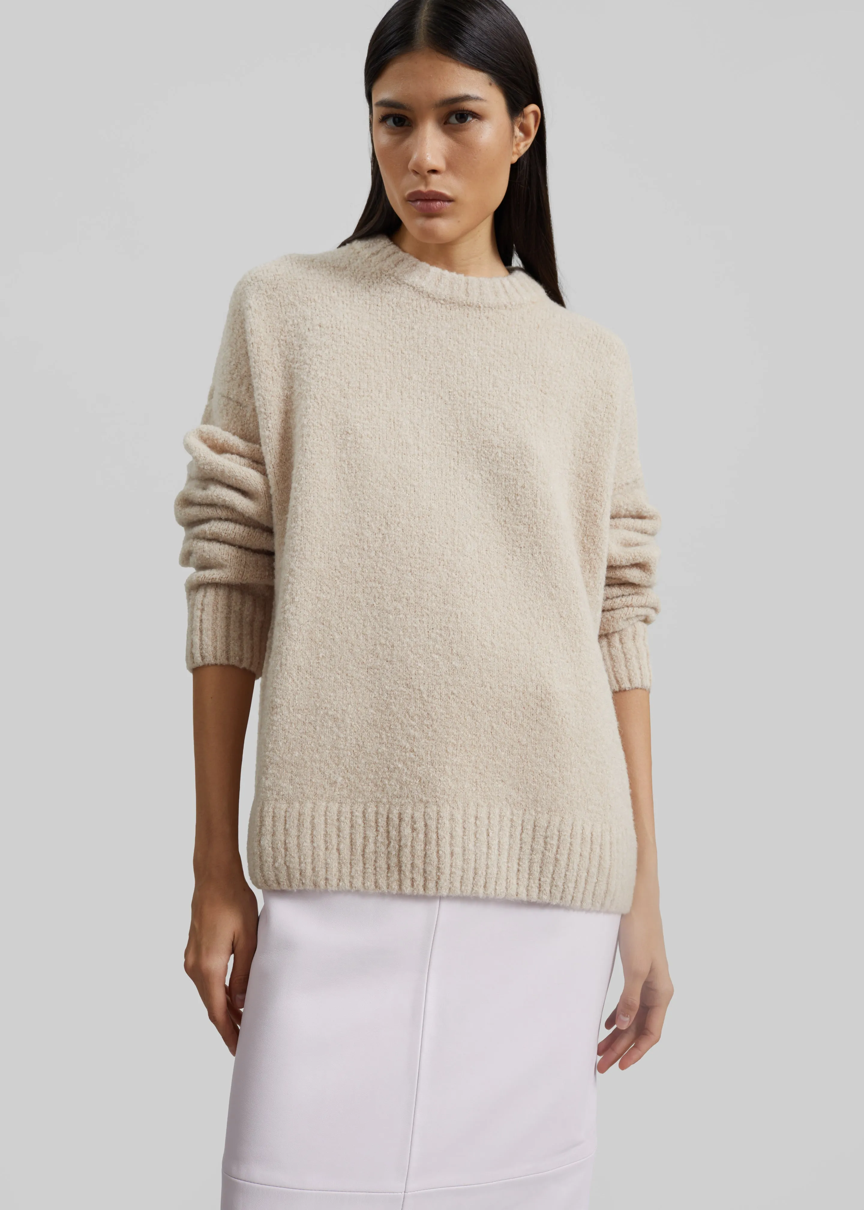 Amish Supplies Crewneck Sweater - Beige sold by Frankie Shop product image thumbnail 5