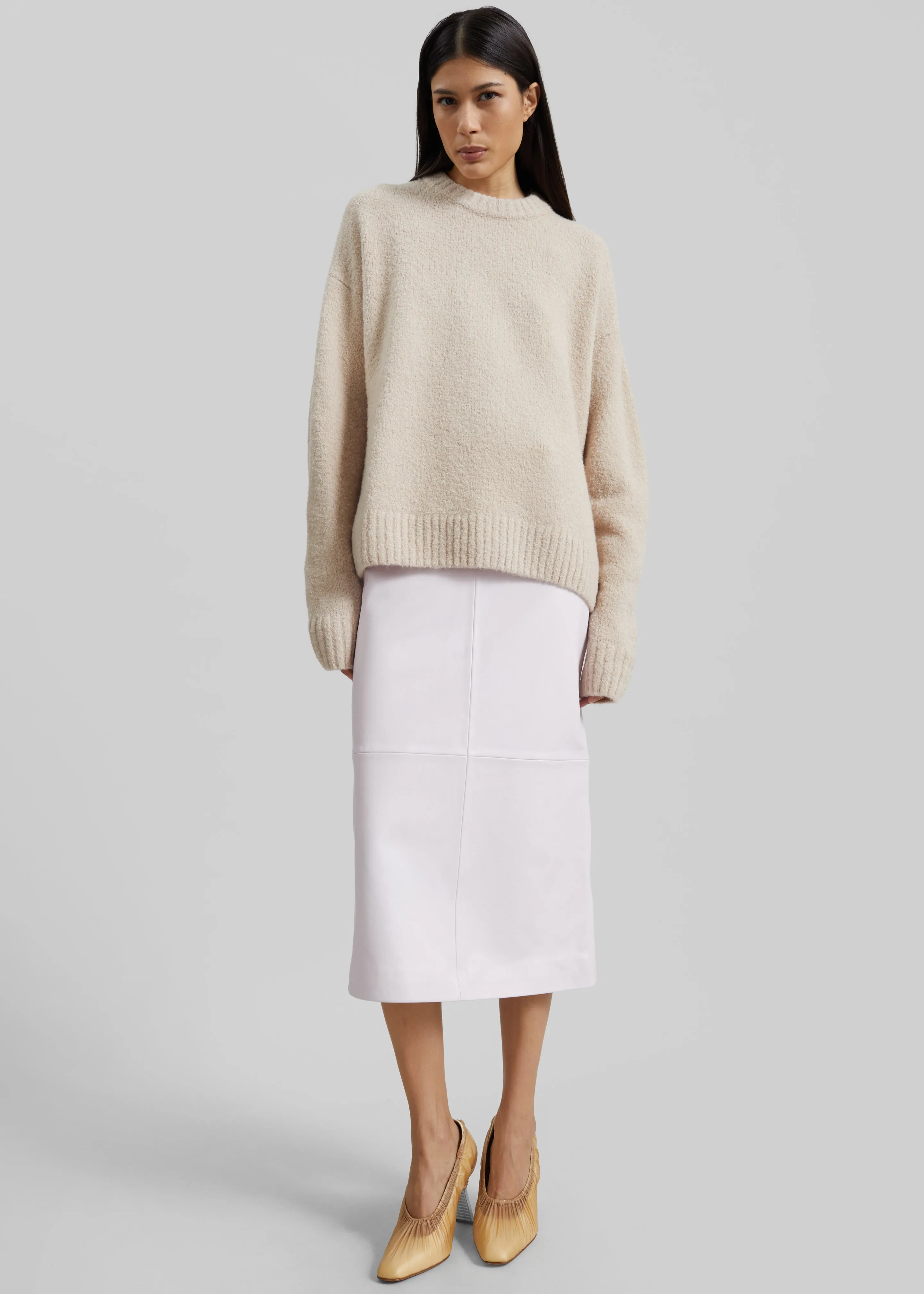 Amish Supplies Crewneck Sweater - Beige sold by Frankie Shop product image thumbnail 4