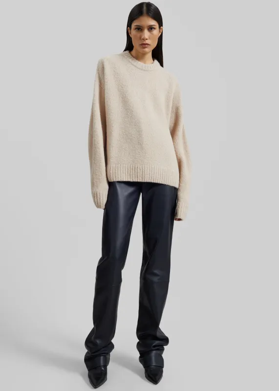 Amish Supplies Crewneck Sweater - Beige sold by Frankie Shop