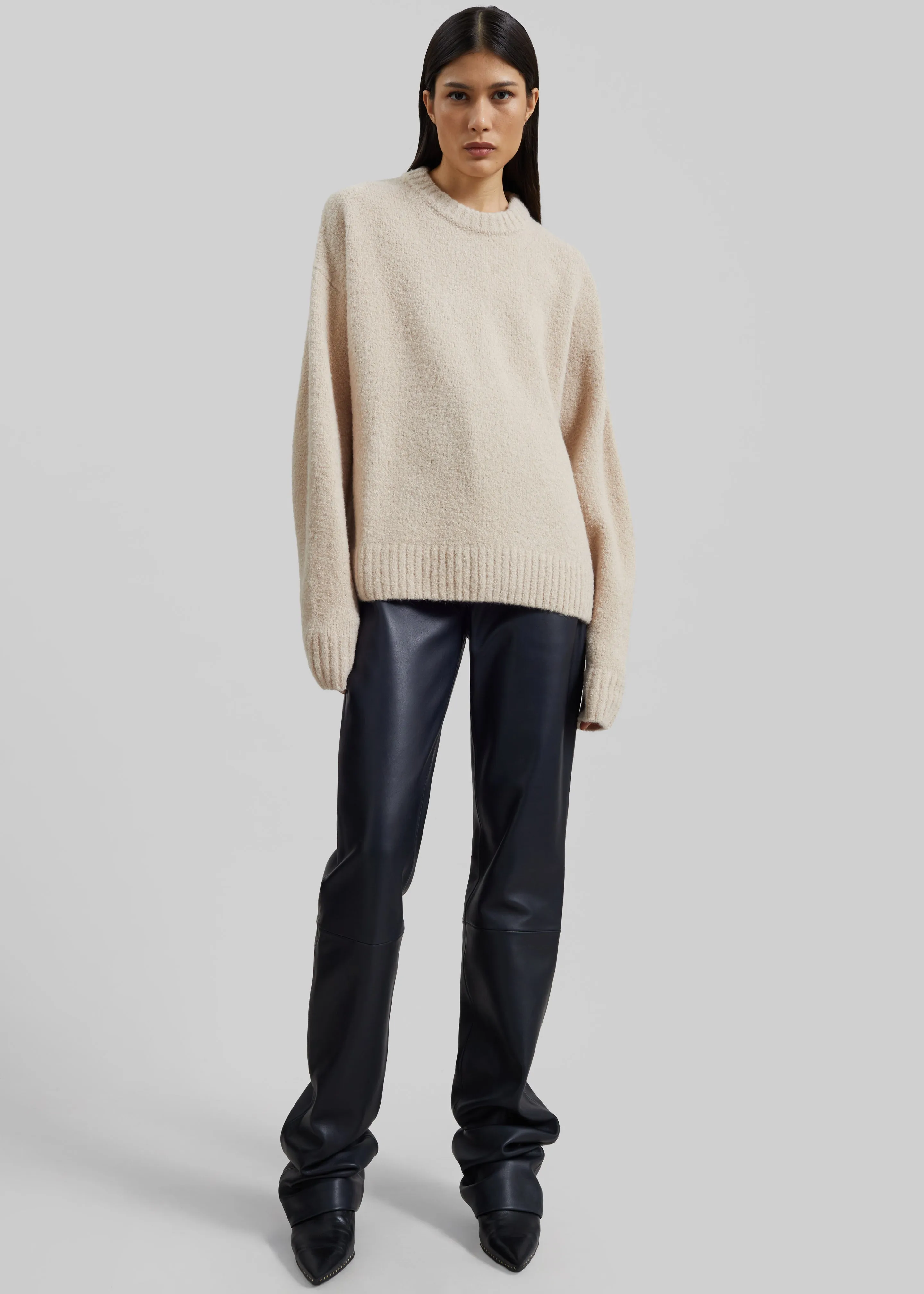 Amish Supplies Crewneck Sweater - Beige sold by Frankie Shop