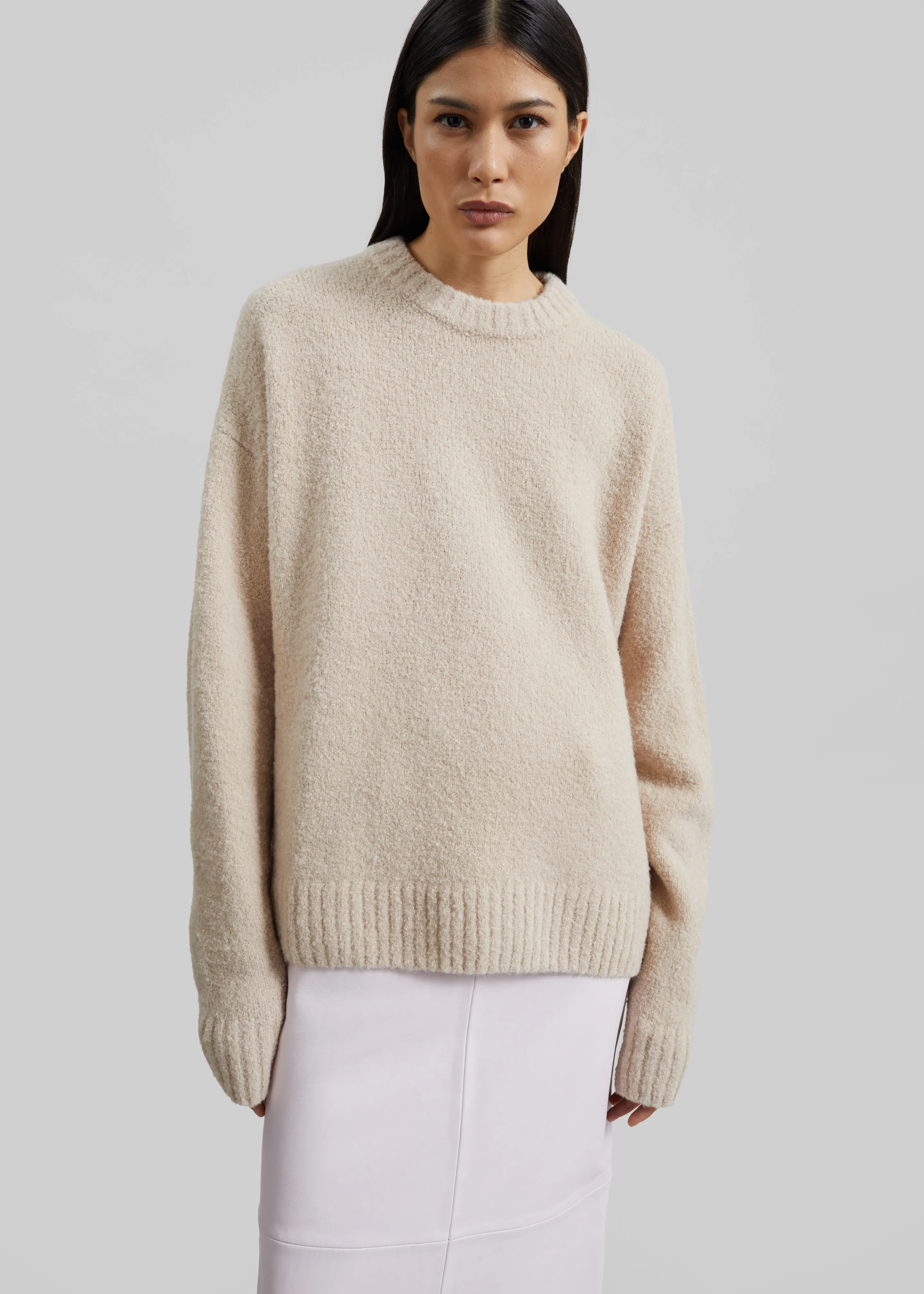 Amish Supplies Crewneck Sweater - Beige sold by Frankie Shop product image thumbnail 2