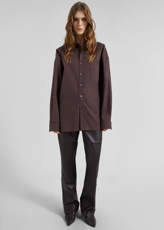 Jorhat Shirt - Dark Brown sold by Frankie Shop