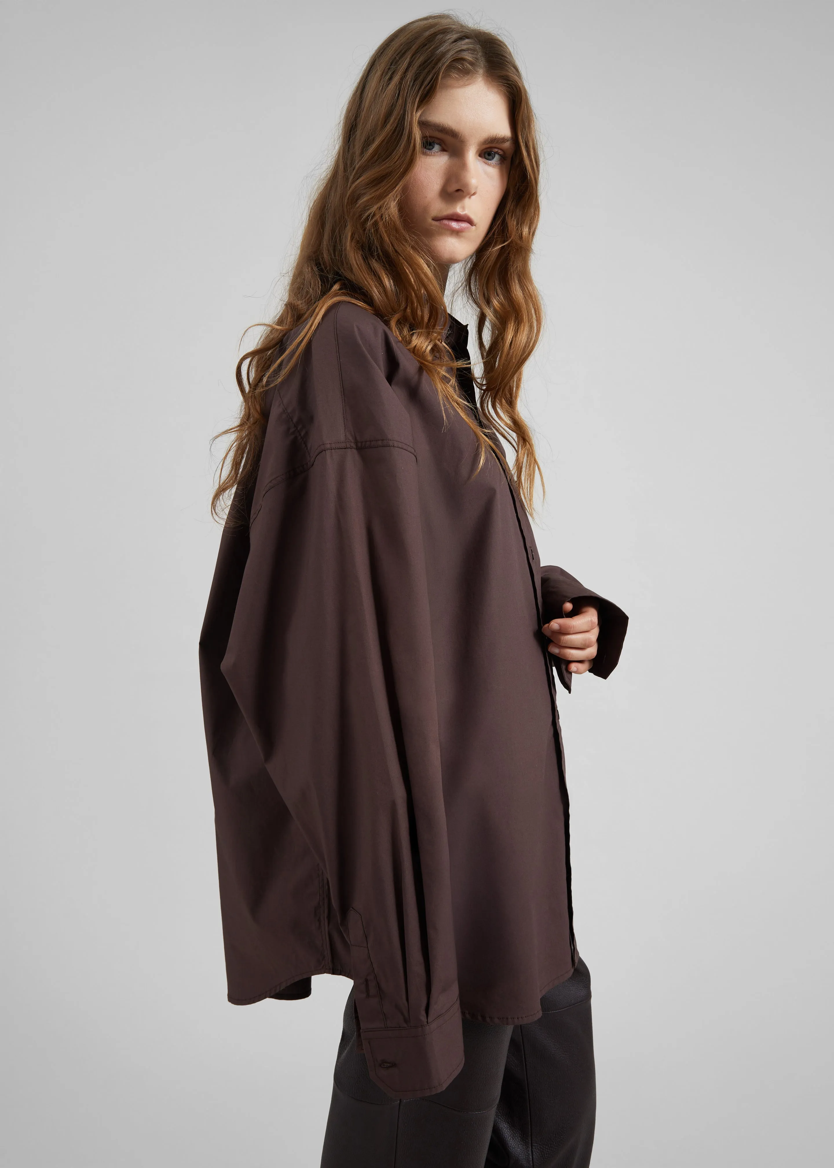 Jorhat Shirt - Dark Brown sold by Frankie Shop product image thumbnail 2