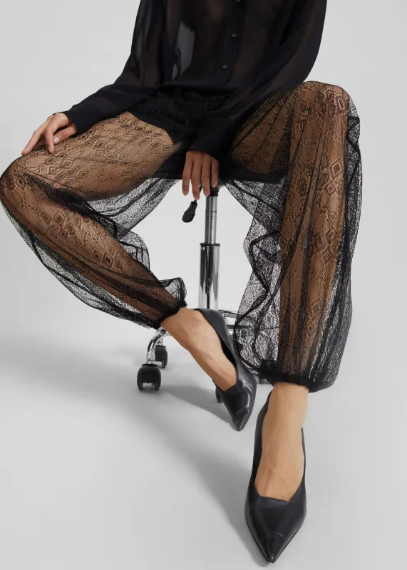 Orissa Lace Balloon Pants - Black sold by Frankie Shop