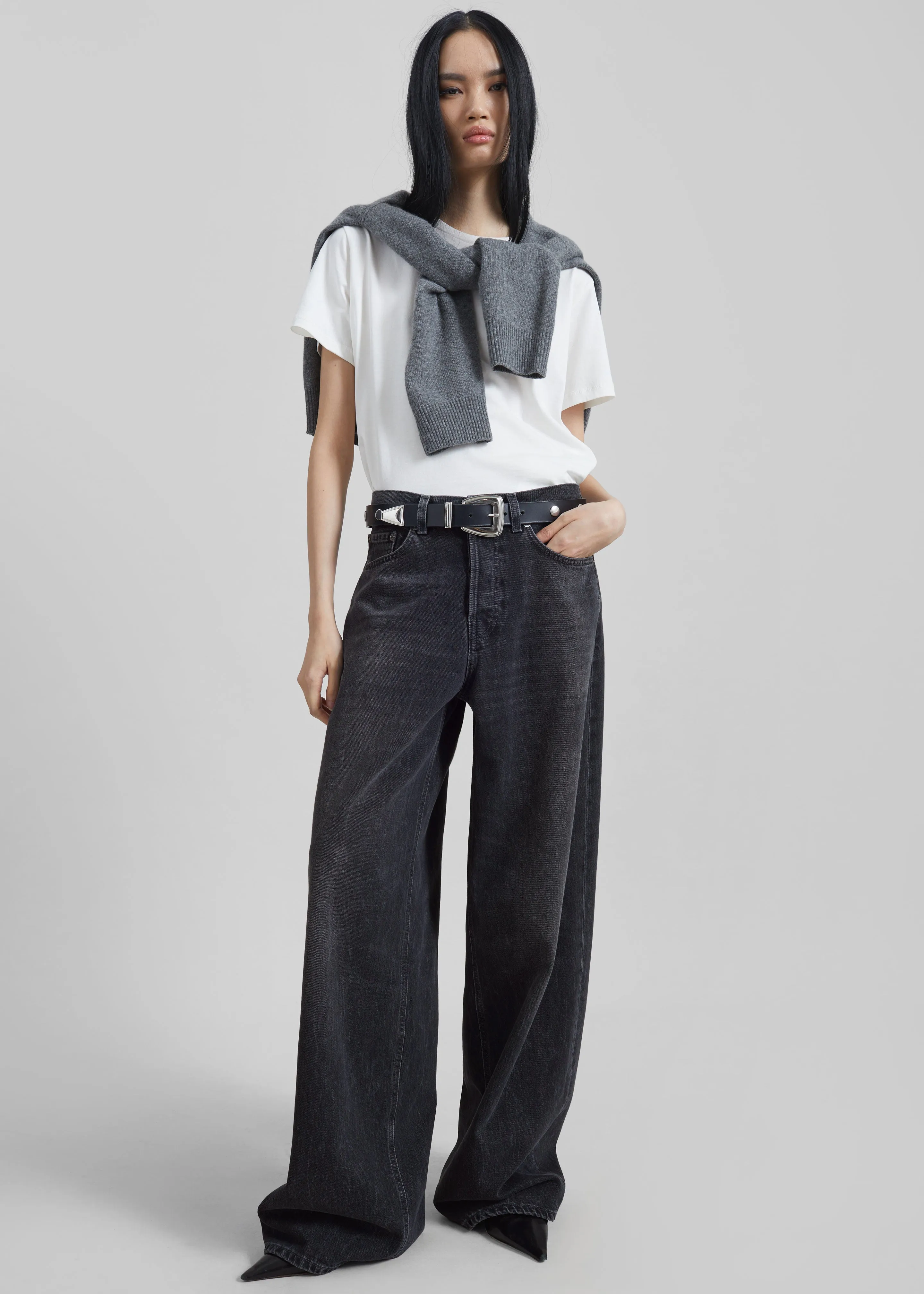 Haikure Bethany Jeans - Authentic Black Wash sold by Frankie Shop