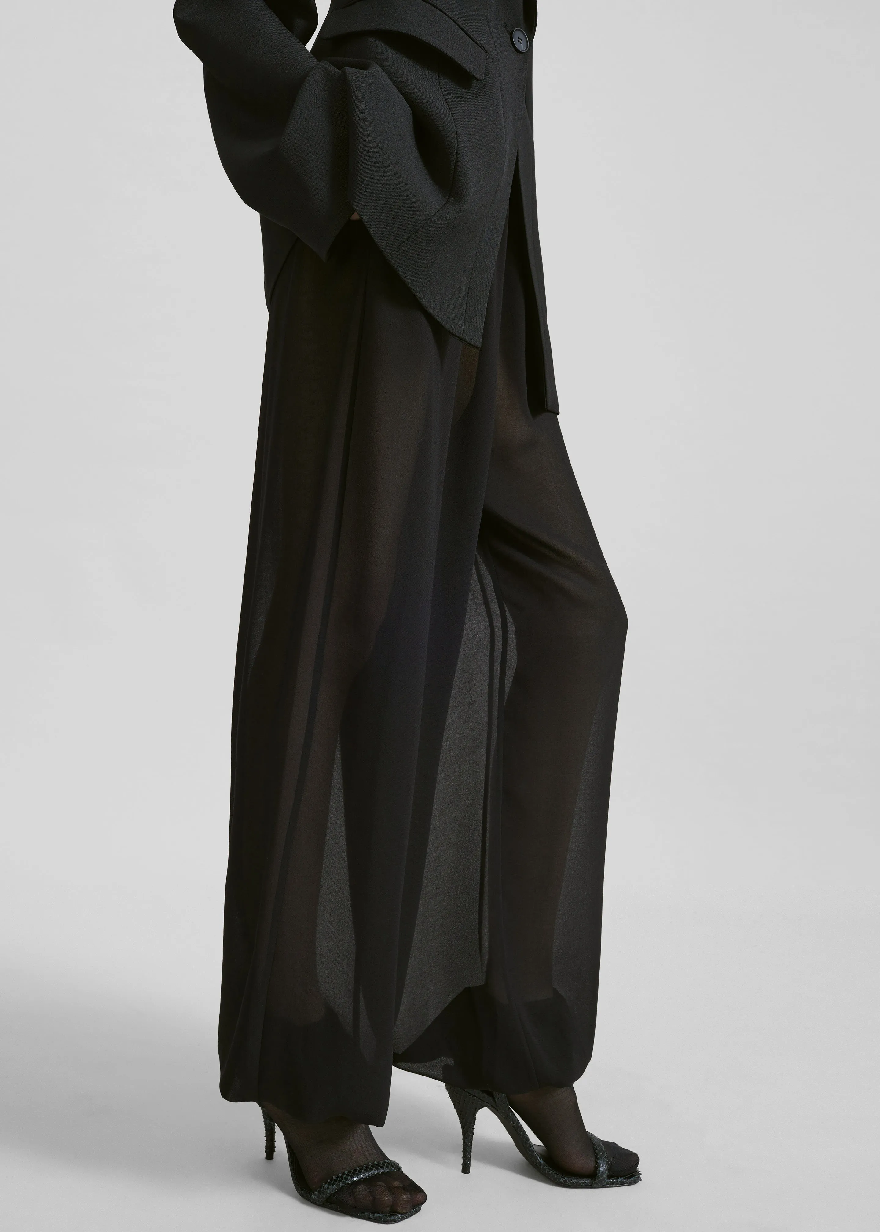 Orissa Sheer Balloon Pants - Black sold by Frankie Shop product image thumbnail 3