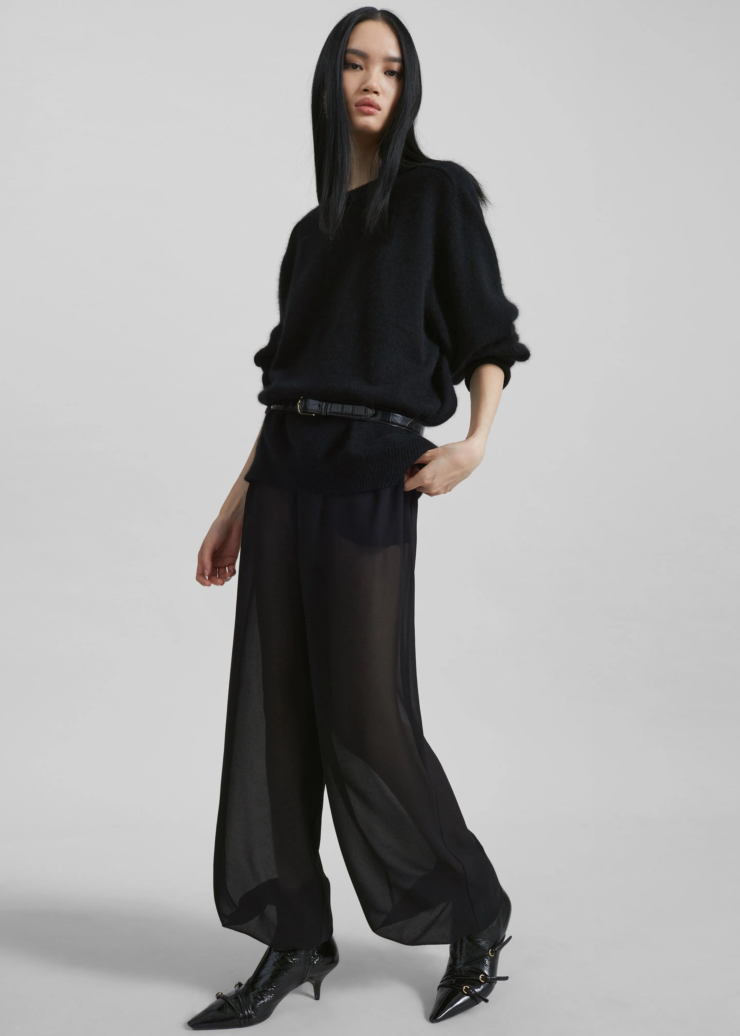 Orissa Sheer Balloon Pants - Black sold by Frankie Shop product image thumbnail 4
