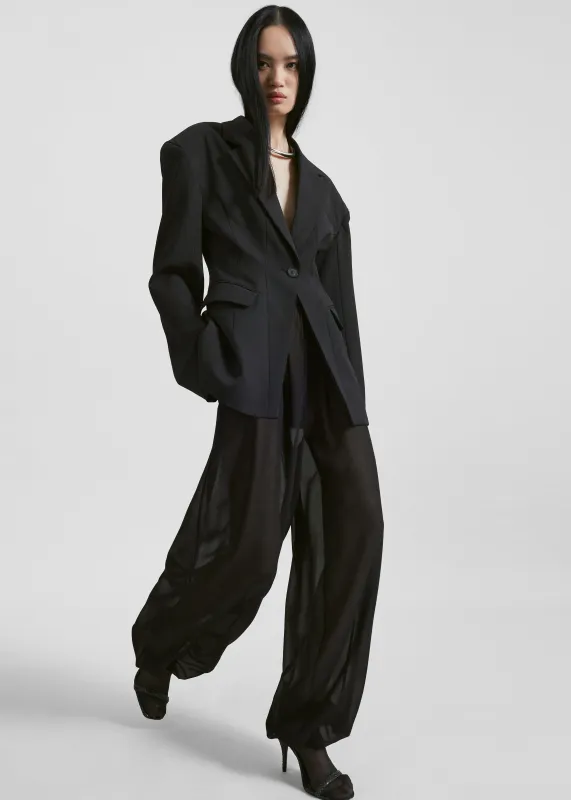 Orissa Sheer Balloon Pants - Black sold by Frankie Shop