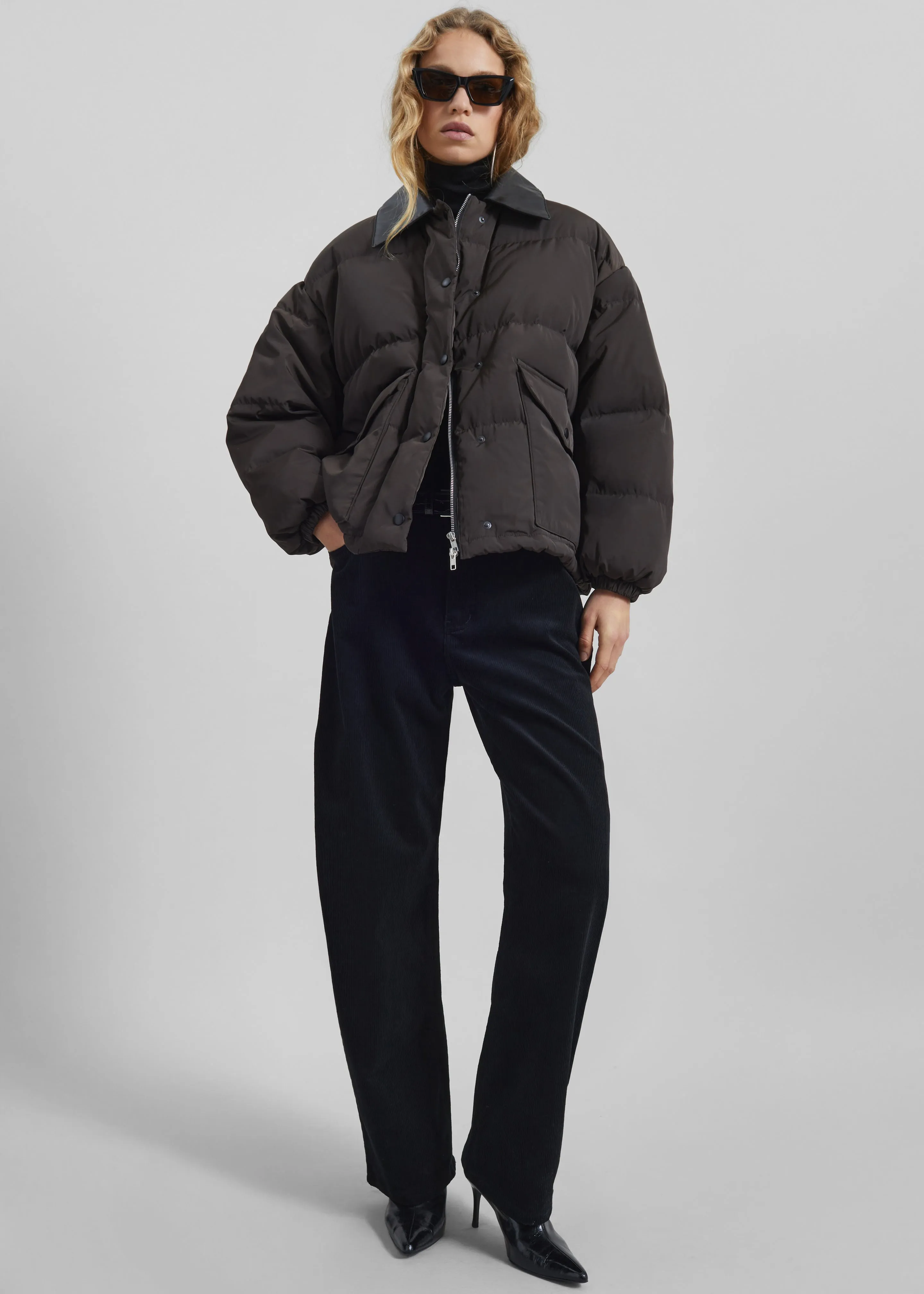 Zinal Puffer Jacket - Dark Brown sold by Frankie Shop product image thumbnail 2