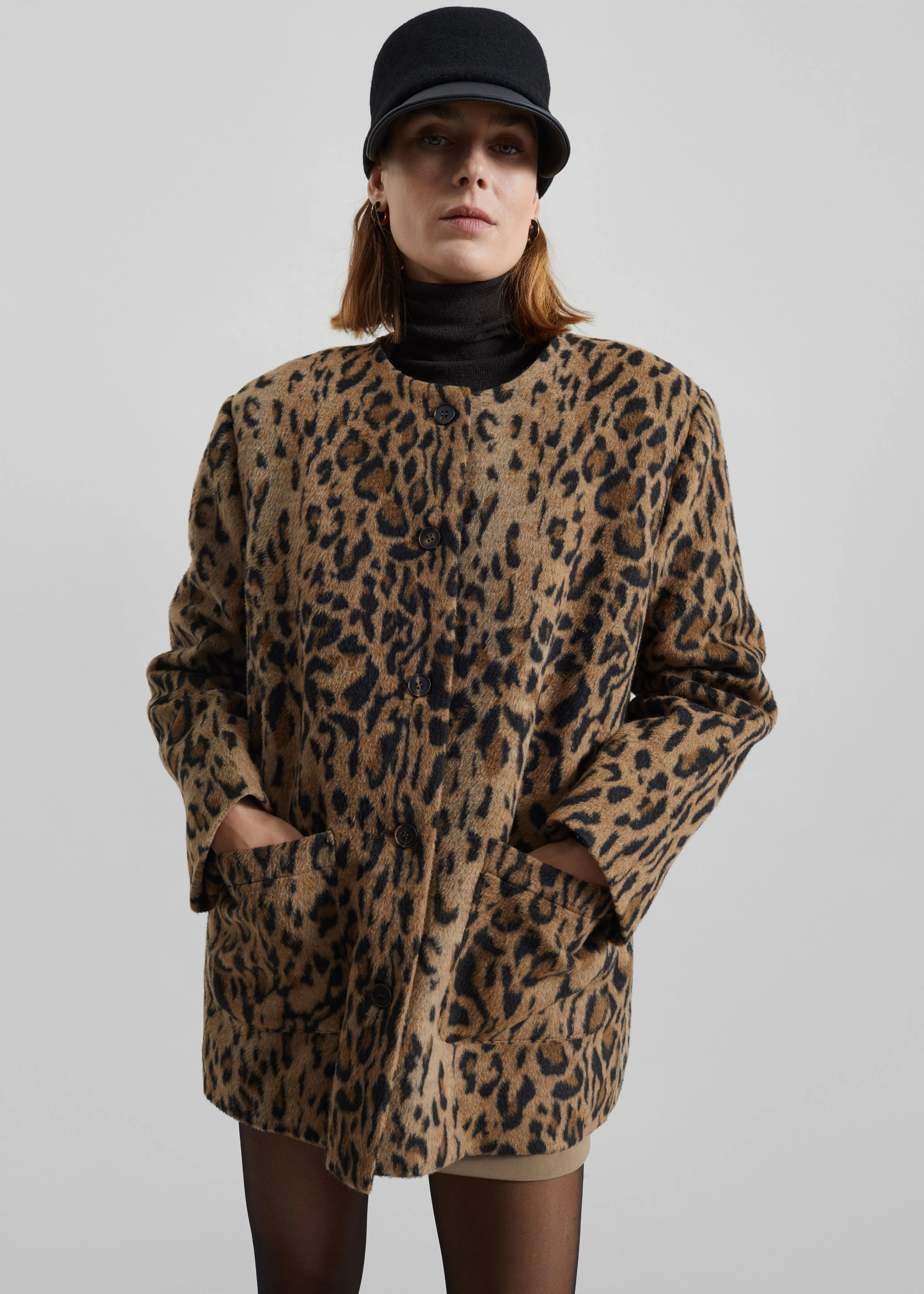Evolene Boxy Jacket - Leopard Brown sold by Frankie Shop product image thumbnail 2
