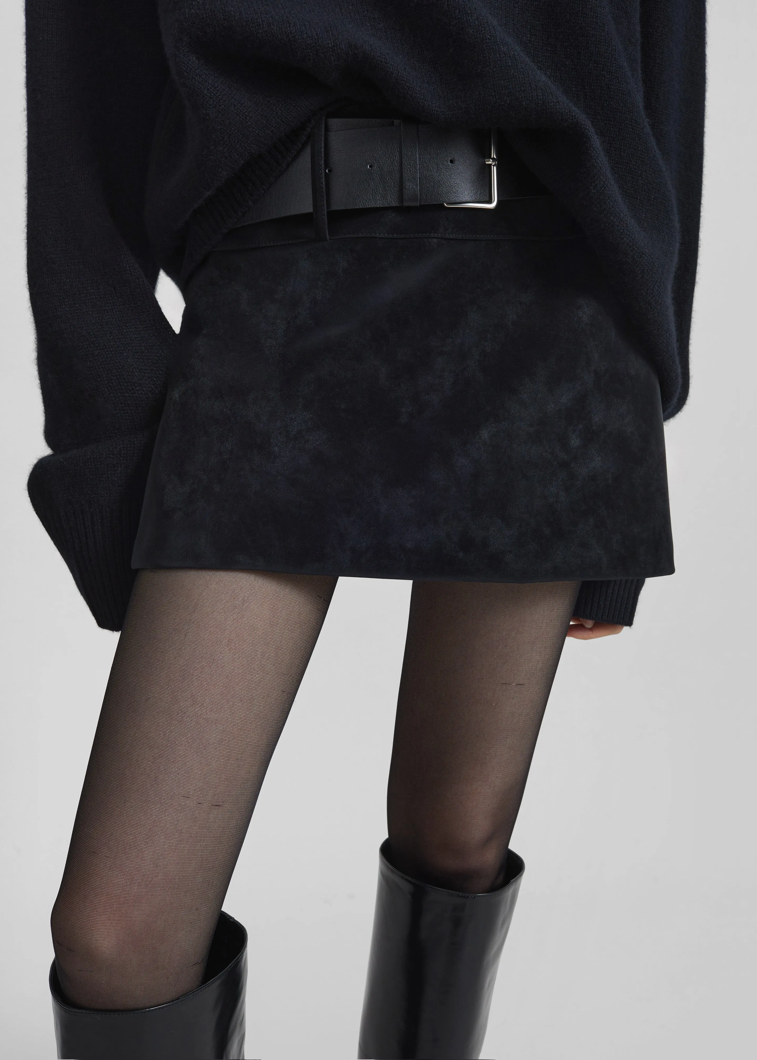 Arosa Belted Mini Skirt - Black sold by Frankie Shop product image thumbnail 2